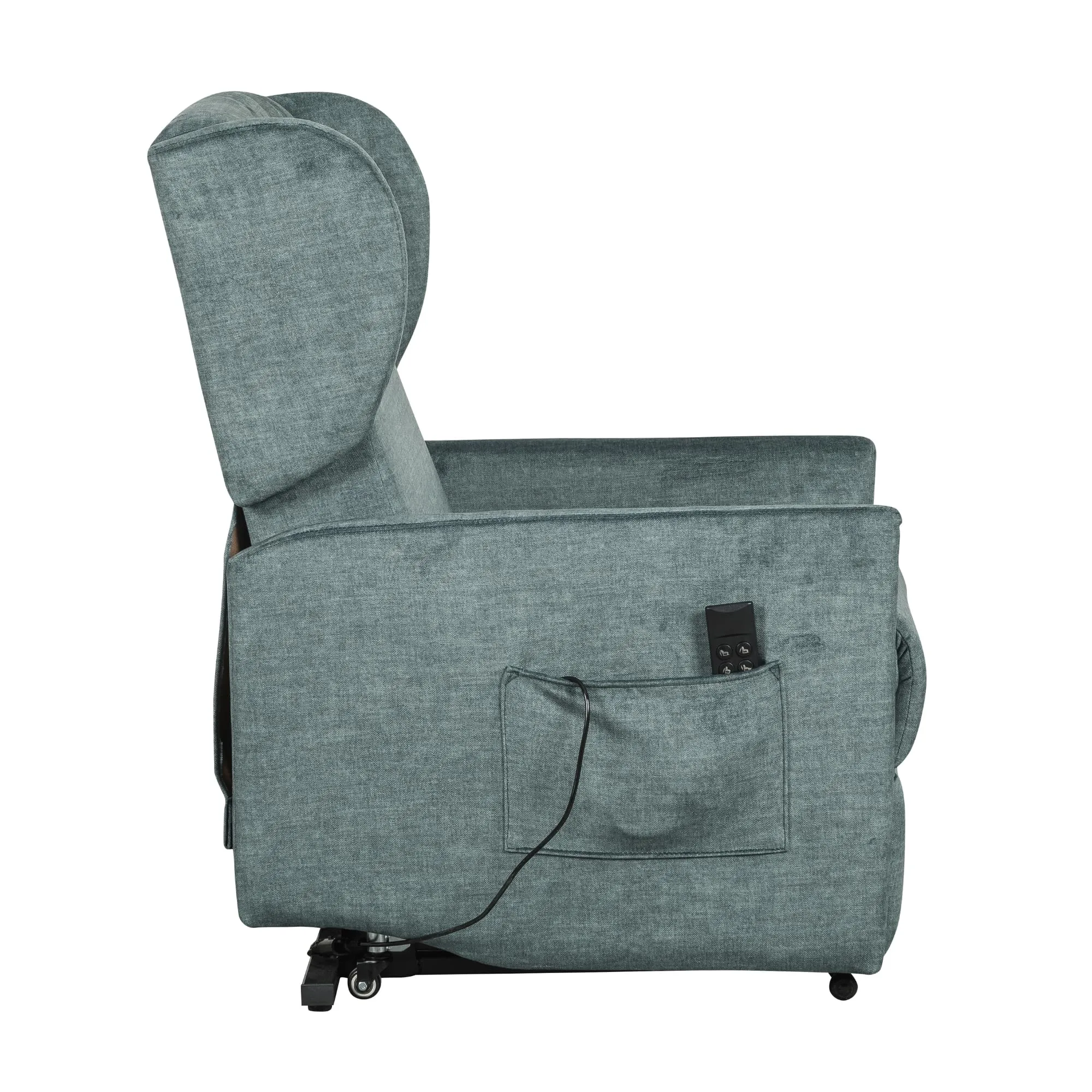 Poltrone Italia Eva 2 Poltrona Elettrica Disabili Reclinazione Indipendente 2 Motori Roller System Salvaspazio Memory Verde - immagine 6