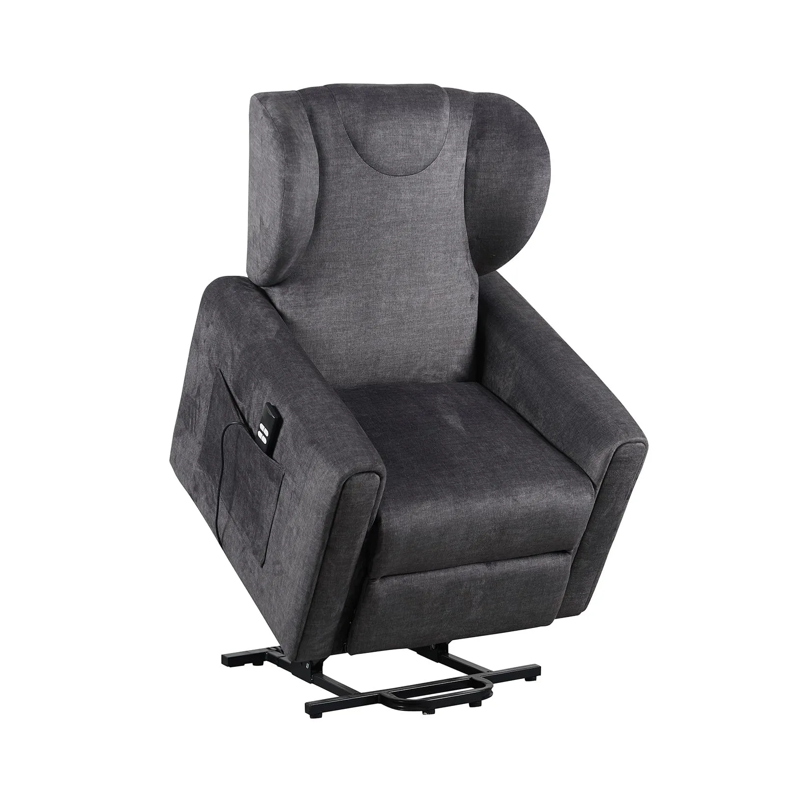 Poltrone Italia Barbara2 Poltrona Relax Elettrica Large, 2 Motori, Reclinazione Indipendente, Portata 160 kg, Grigio - immagine 2