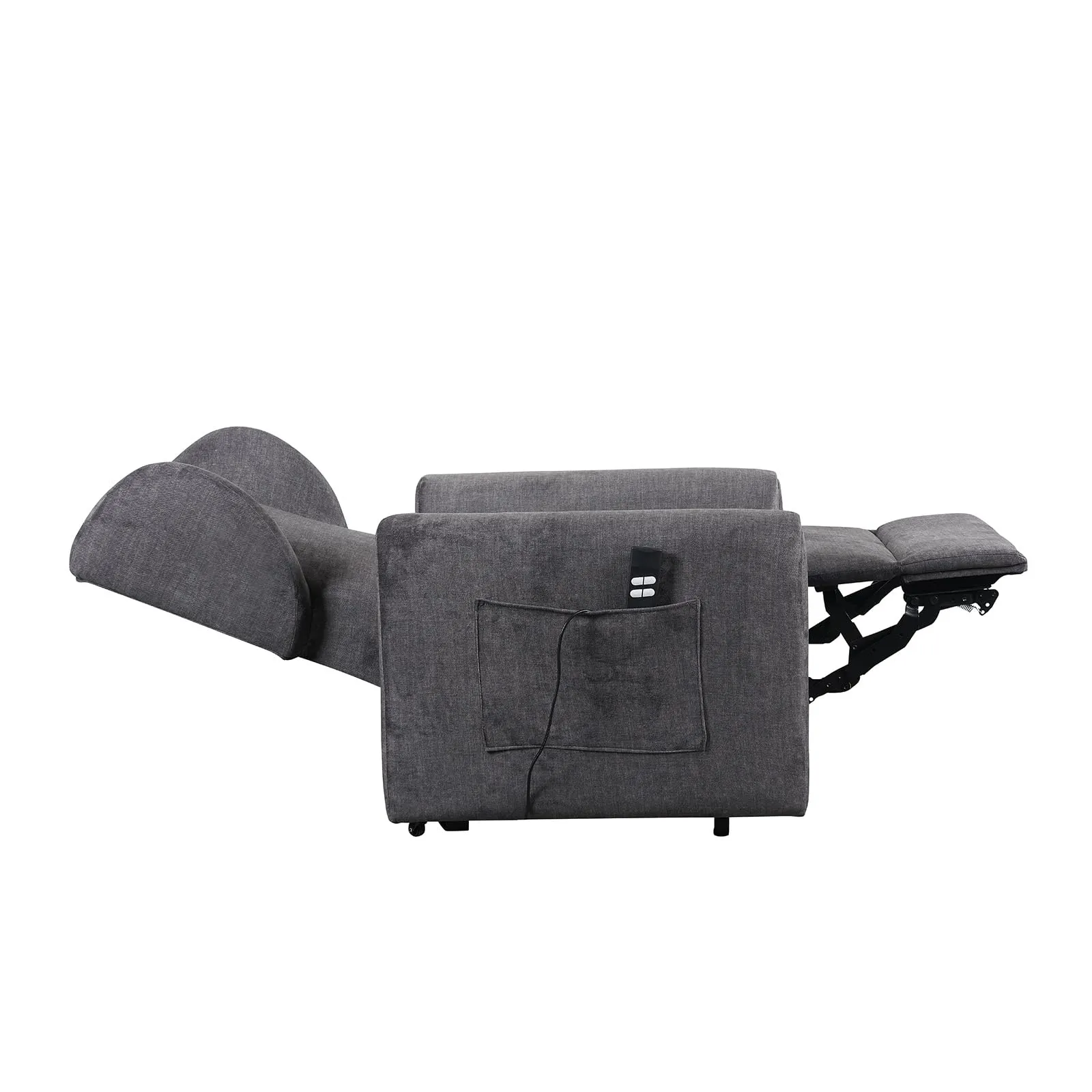 Poltrone Italia Barbara2 Poltrona Relax Elettrica Large, 2 Motori, Reclinazione Indipendente, Portata 160 kg, Grigio - immagine 6