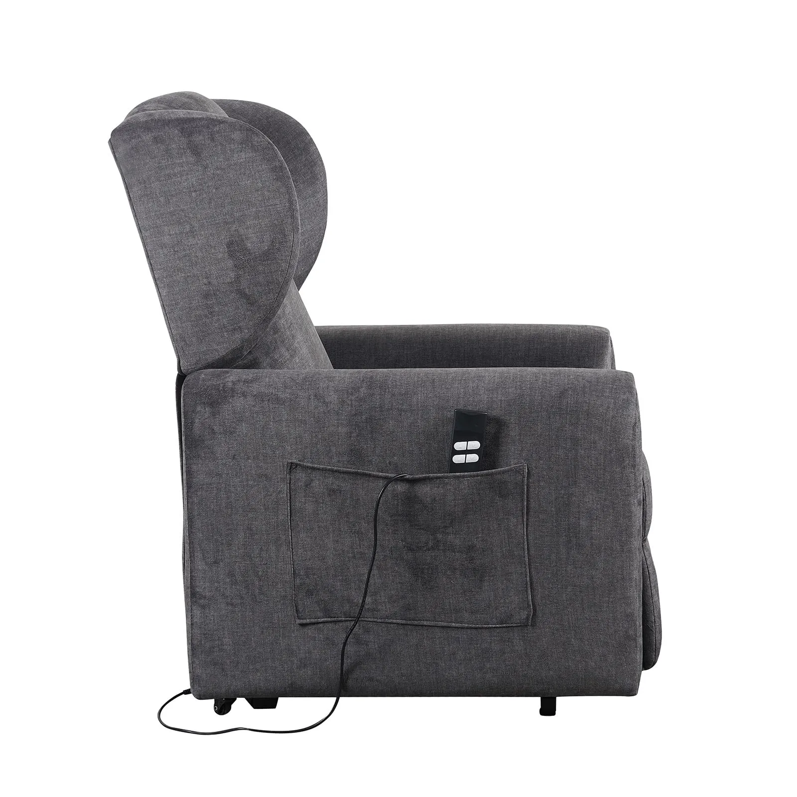 Poltrone Italia Barbara2 Poltrona Relax Elettrica Large, 2 Motori, Reclinazione Indipendente, Portata 160 kg, Grigio - immagine 7