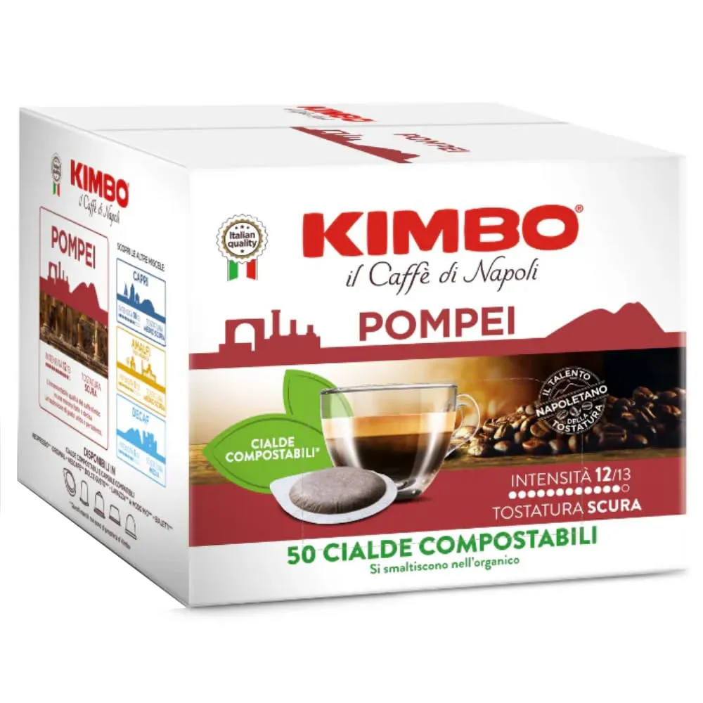 Kimbo Pompei Compostable ESE Coffee Pods, 50 Units - immagine 1