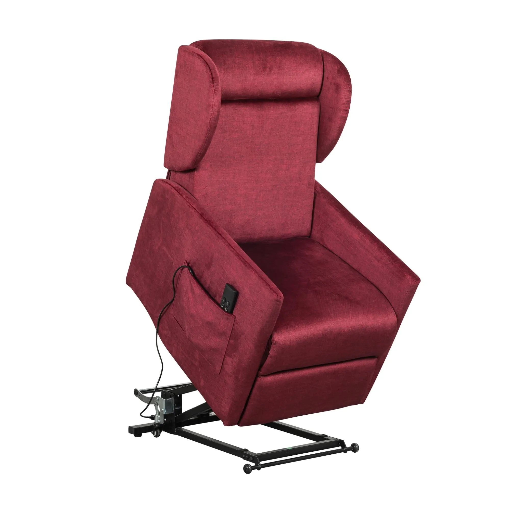 Poltrone Italia Eva 2 Poltrona Relax Alzapersona 2 Motori Salvaspazio Memory Rosso - immagine 2