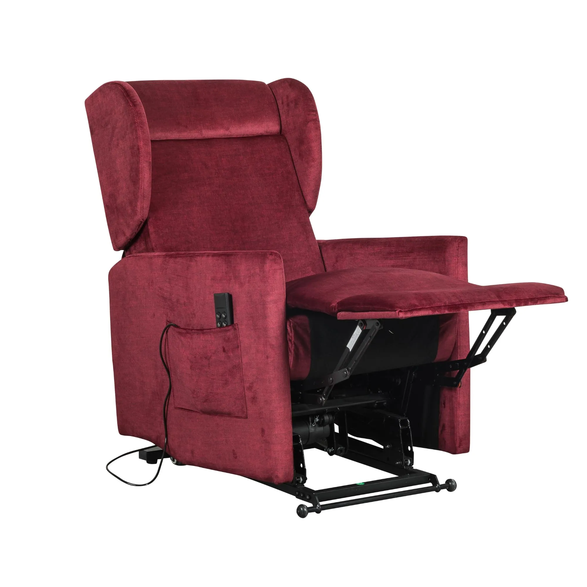 Poltrone Italia Eva 2 Poltrona Relax Alzapersona 2 Motori Salvaspazio Memory Rosso - immagine 3