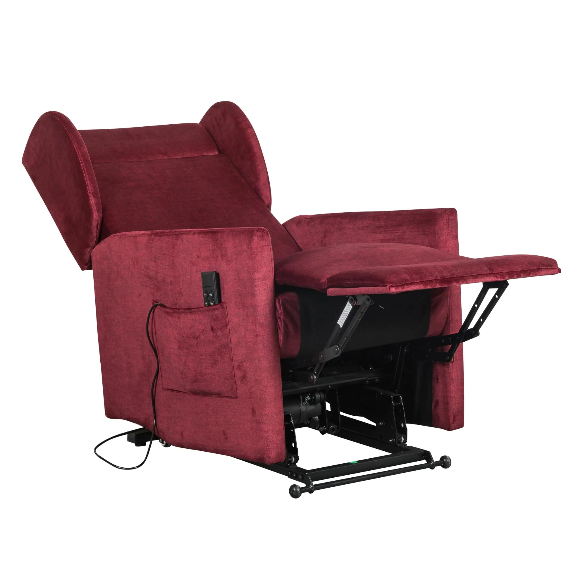 Poltrone Italia Eva 2 Poltrona Relax Alzapersona 2 Motori Salvaspazio Memory Rosso - immagine 4