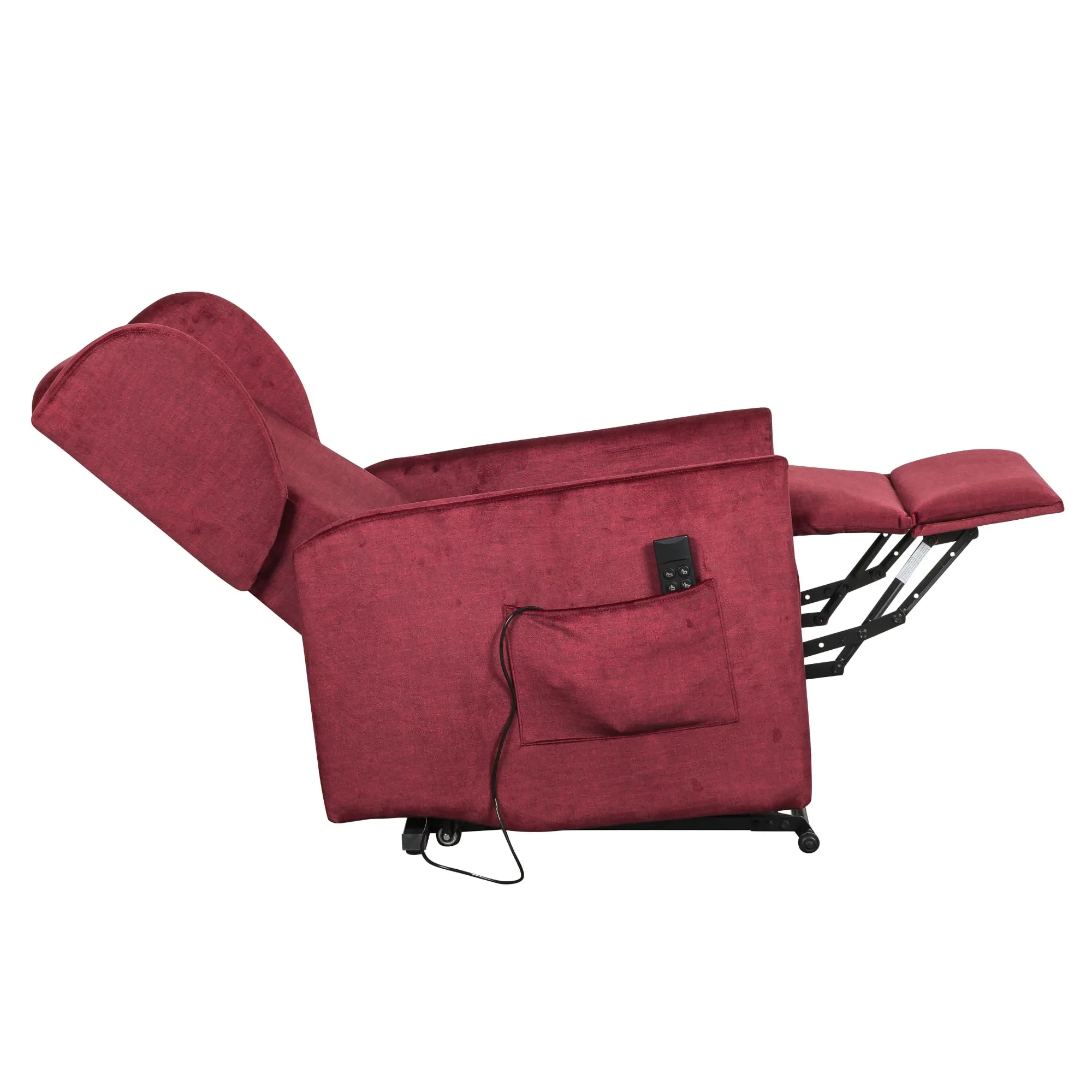Poltrone Italia Eva 2 Poltrona Relax Alzapersona 2 Motori Salvaspazio Memory Rosso - immagine 5