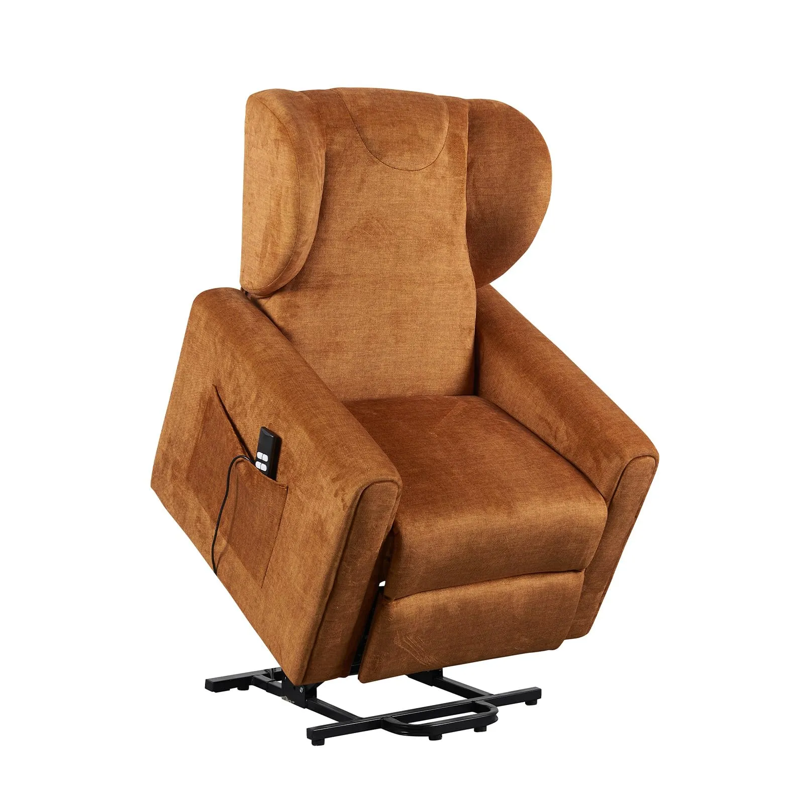 Poltrone Italia Poltrona Relax Elettrica Large Barbara2, 2 Motori Zero Gravity, Reclinazione Letto 180°, Portata 160 kg, Ocra - immagine 2