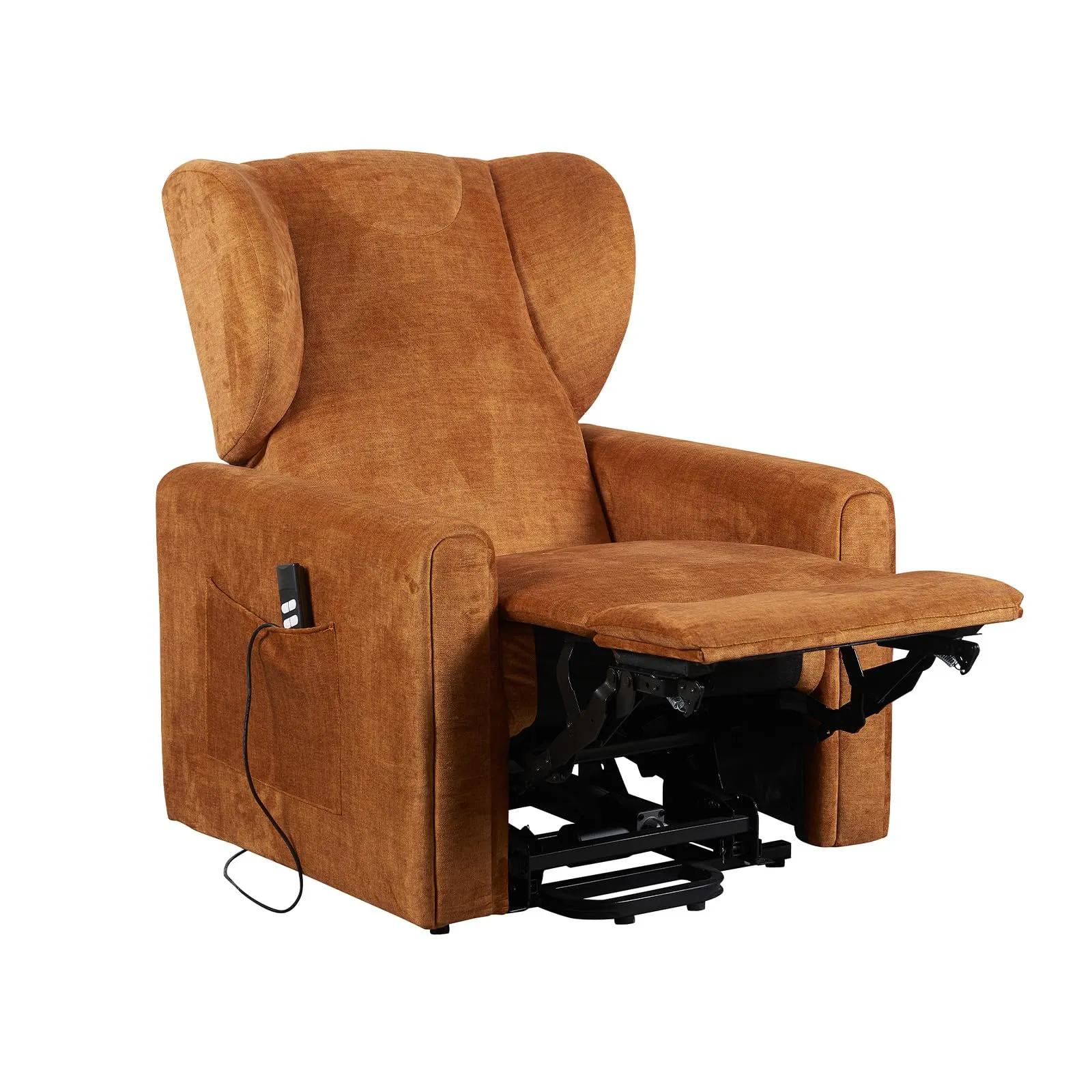 Poltrone Italia Poltrona Relax Elettrica Large Barbara2, 2 Motori Zero Gravity, Reclinazione Letto 180°, Portata 160 kg, Ocra - immagine 3