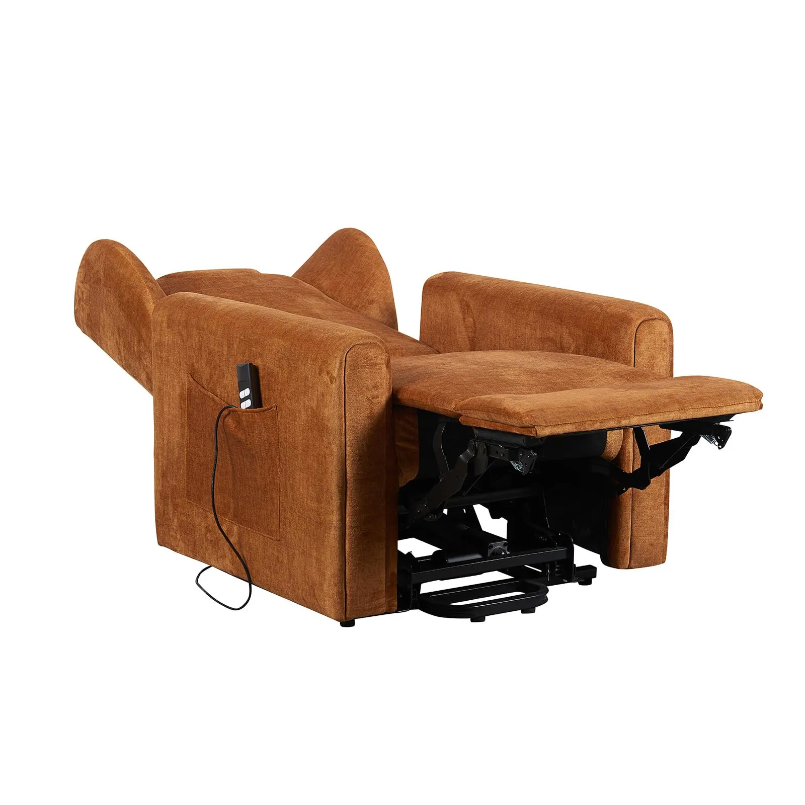Poltrone Italia Poltrona Relax Elettrica Large Barbara2, 2 Motori Zero Gravity, Reclinazione Letto 180°, Portata 160 kg, Ocra - immagine 4