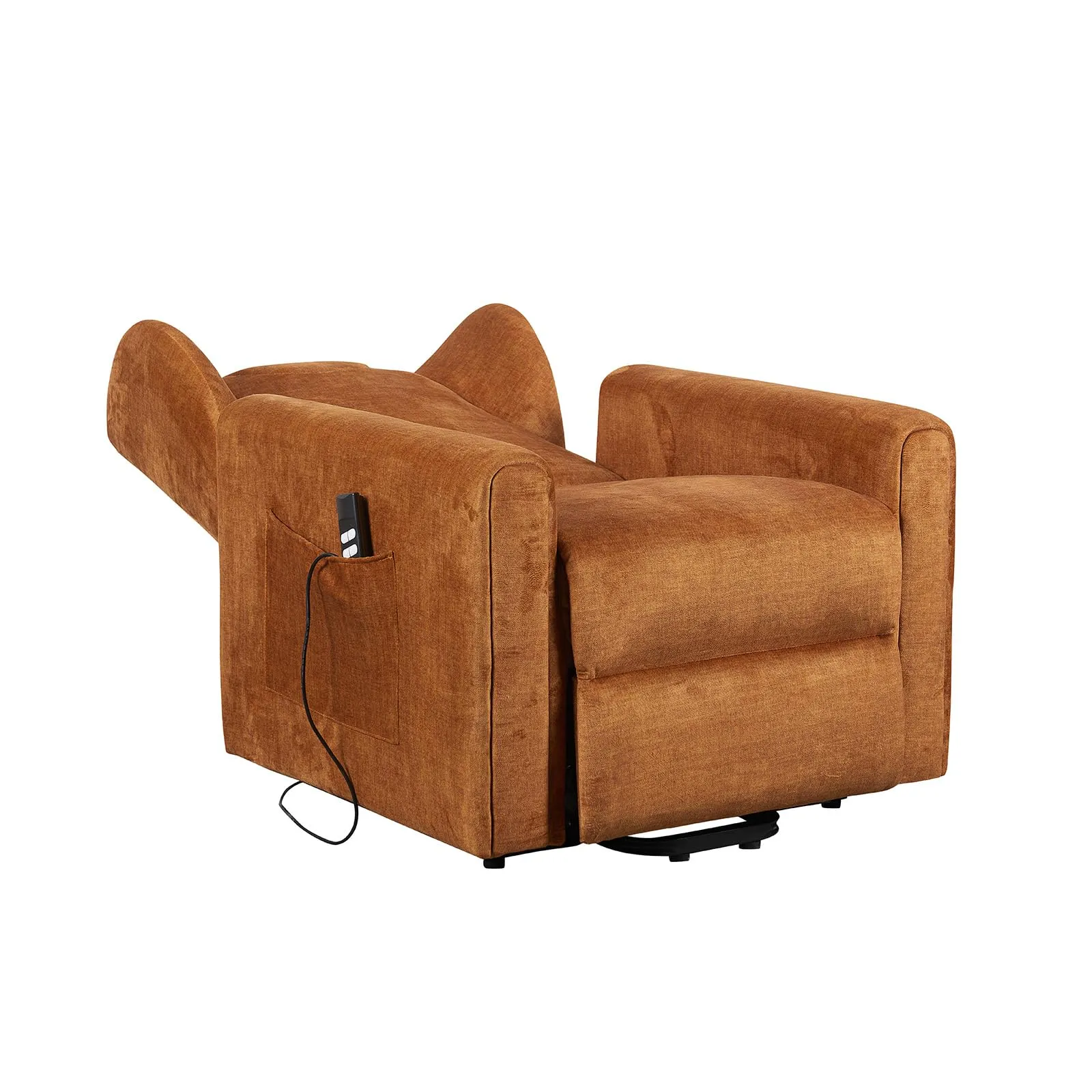 Poltrone Italia Poltrona Relax Elettrica Large Barbara2, 2 Motori Zero Gravity, Reclinazione Letto 180°, Portata 160 kg, Ocra - immagine 5