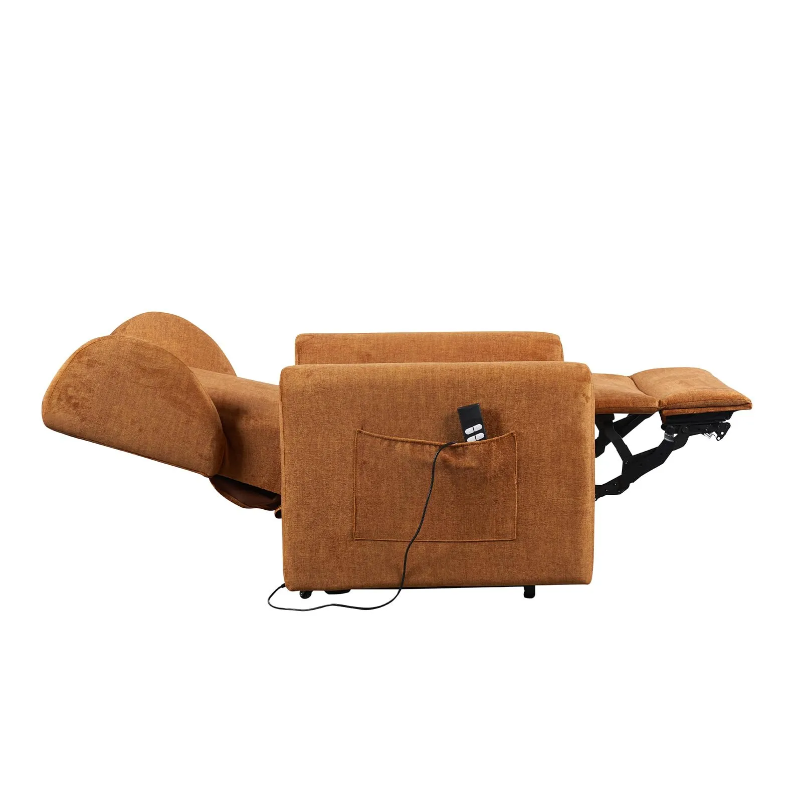 Poltrone Italia Poltrona Relax Elettrica Large Barbara2, 2 Motori Zero Gravity, Reclinazione Letto 180°, Portata 160 kg, Ocra - immagine 6