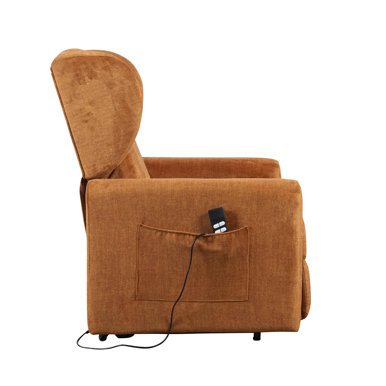 Poltrone Italia Poltrona Relax Elettrica Large Barbara2, 2 Motori Zero Gravity, Reclinazione Letto 180°, Portata 160 kg, Ocra - immagine 7