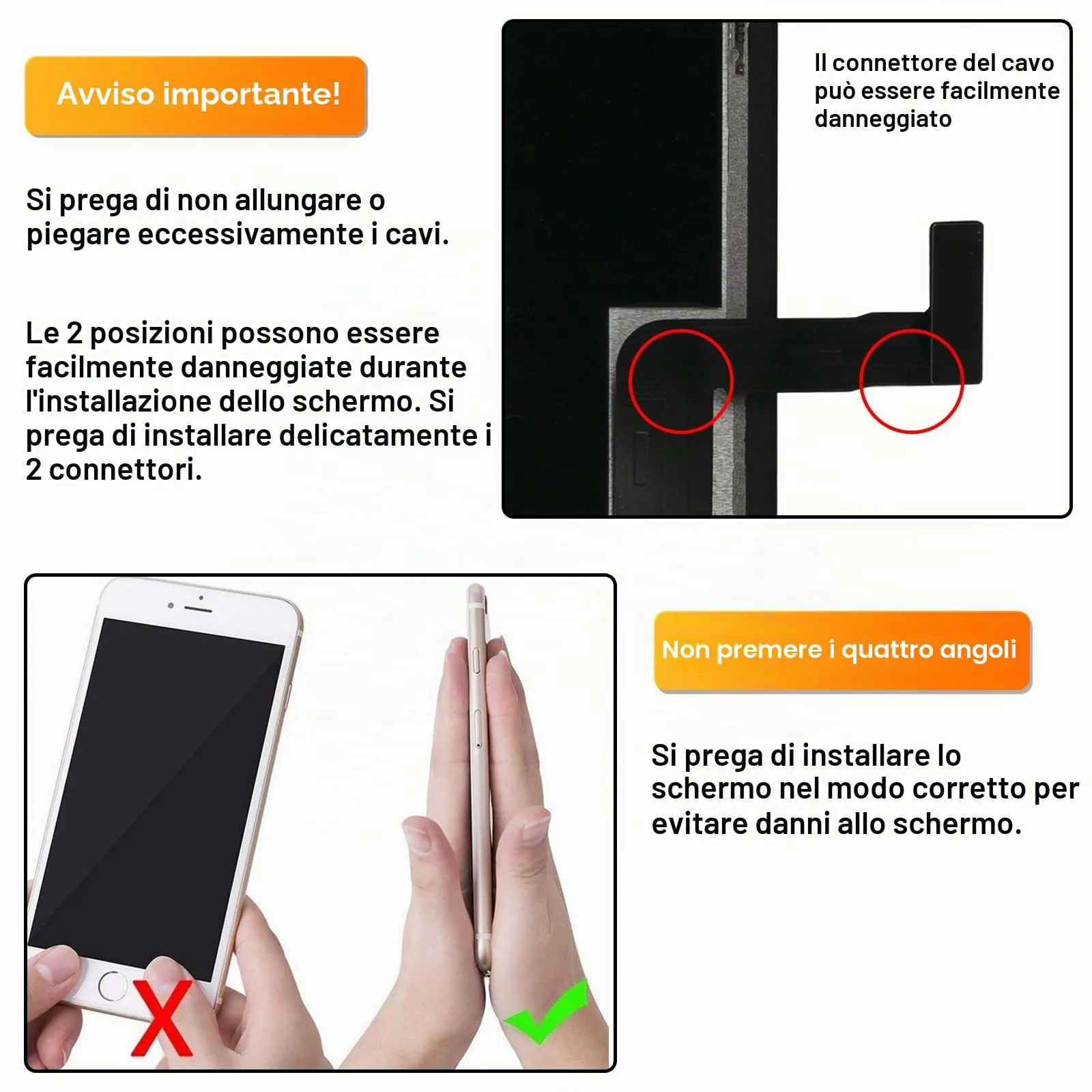 LL TRADER Schermo OLED per iPhone 13 Pro 6.1" Kit di Sostituzione - immagine 6