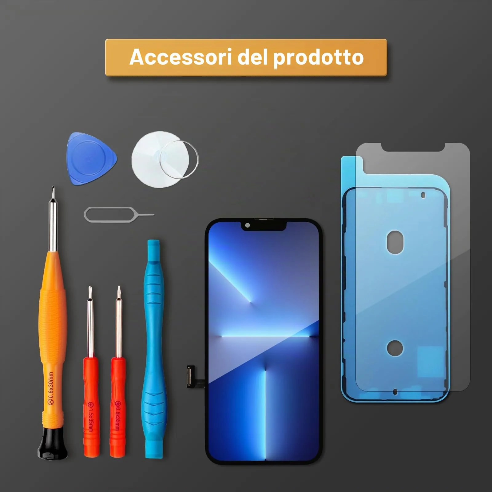 LL TRADER Schermo OLED per iPhone 13 Pro 6.1" Kit di Sostituzione - immagine 7