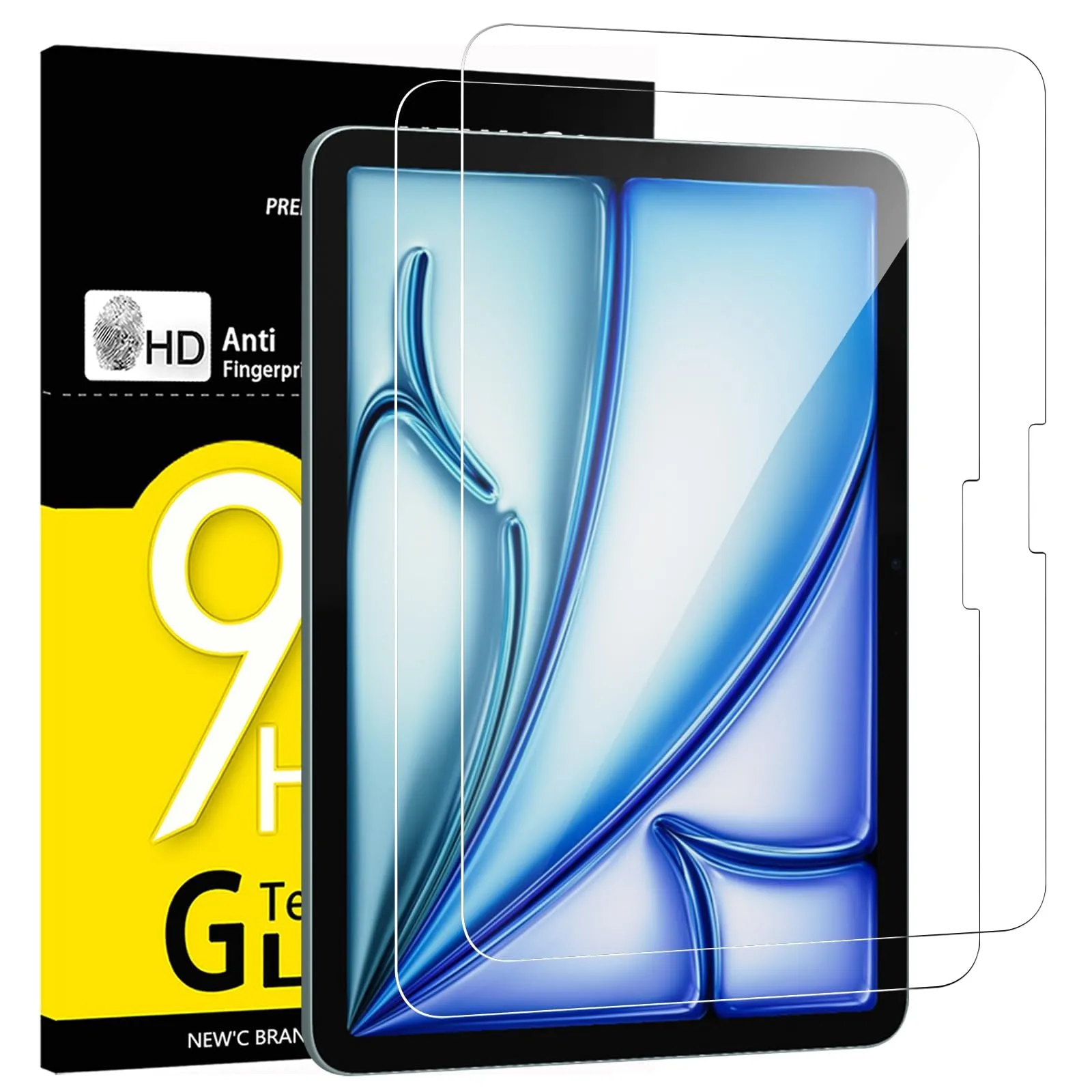NEW'C Pellicola in Vetro Temperato per iPad Air 11 pollici (M3) 2025 / (M2) 2024 - immagine 1