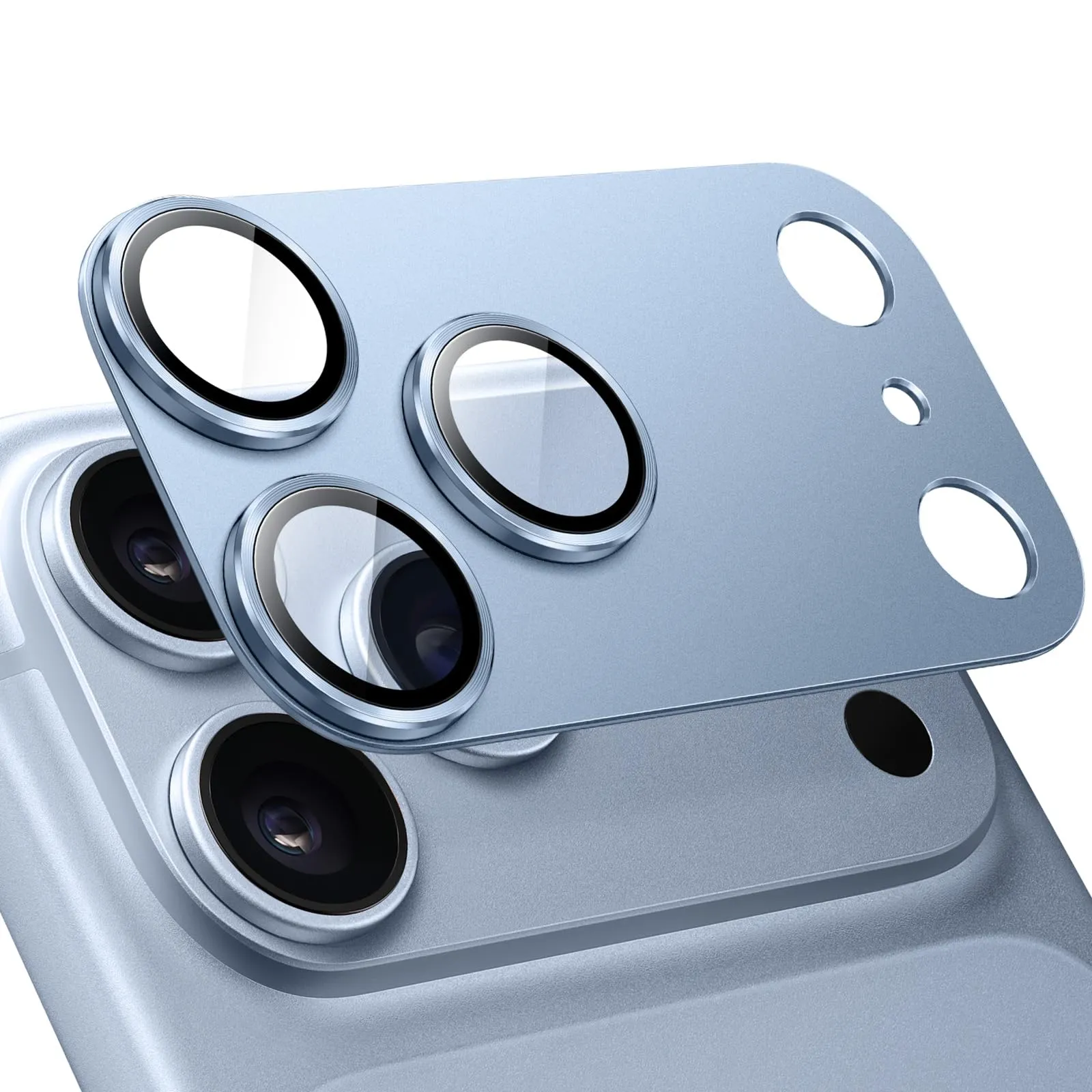 JETech Pellicola Protettiva Fotocamera per iPhone 18 Pro Max, Ghiacciaio - immagine 1
