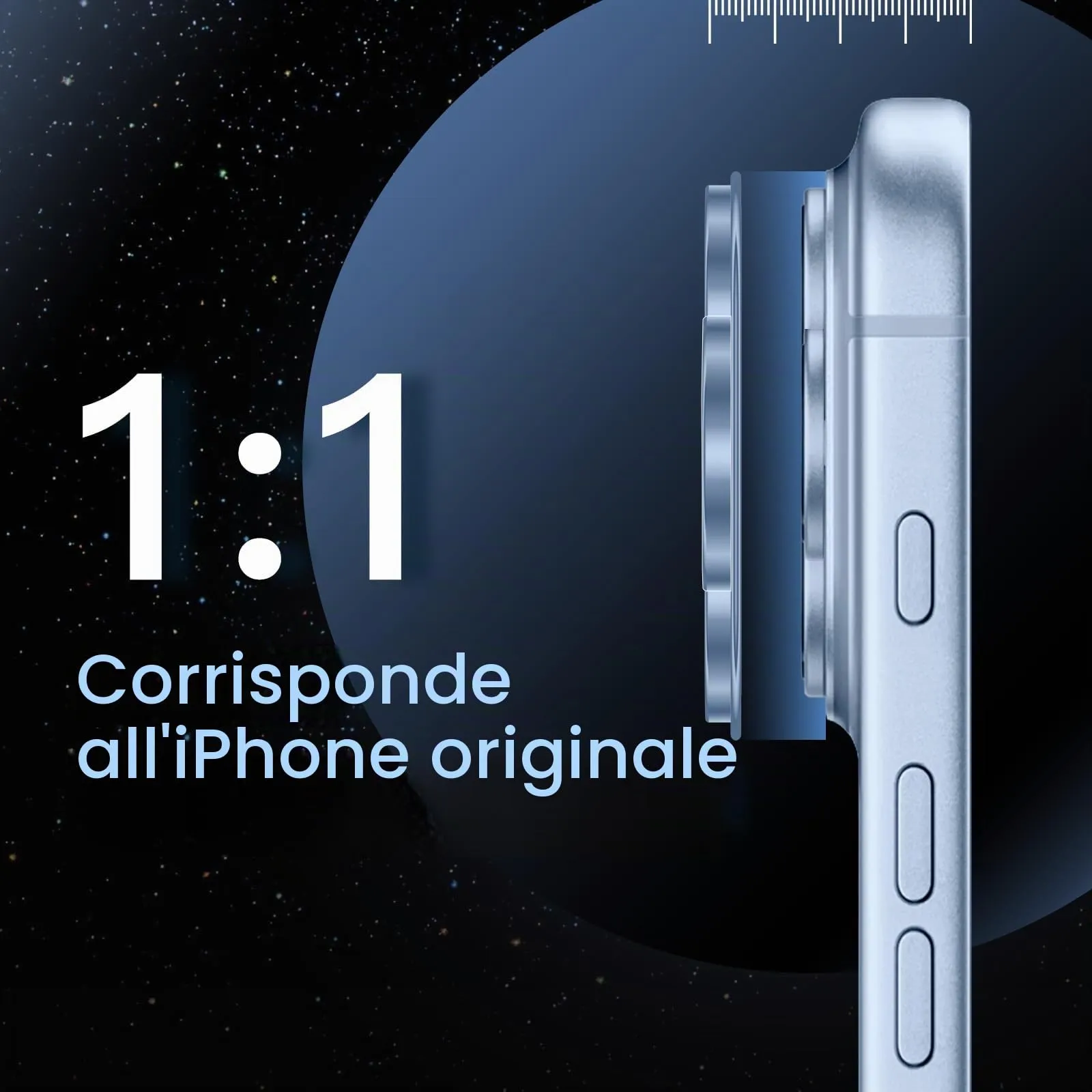 JETech Pellicola Protettiva Fotocamera per iPhone 18 Pro Max, Ghiacciaio - immagine 5