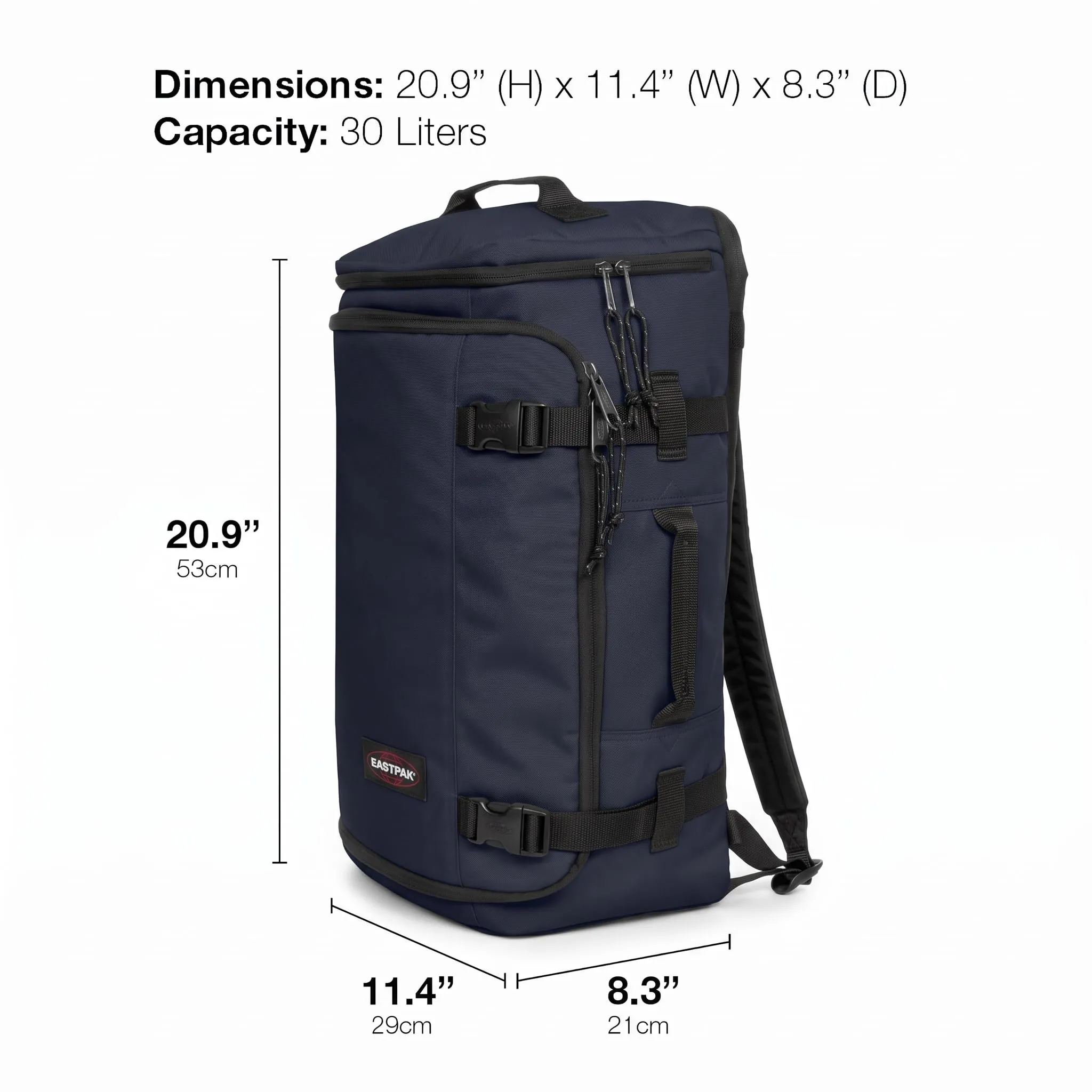 Eastpak Benchmark Single Pencil Case, Triple Denim - immagine 2