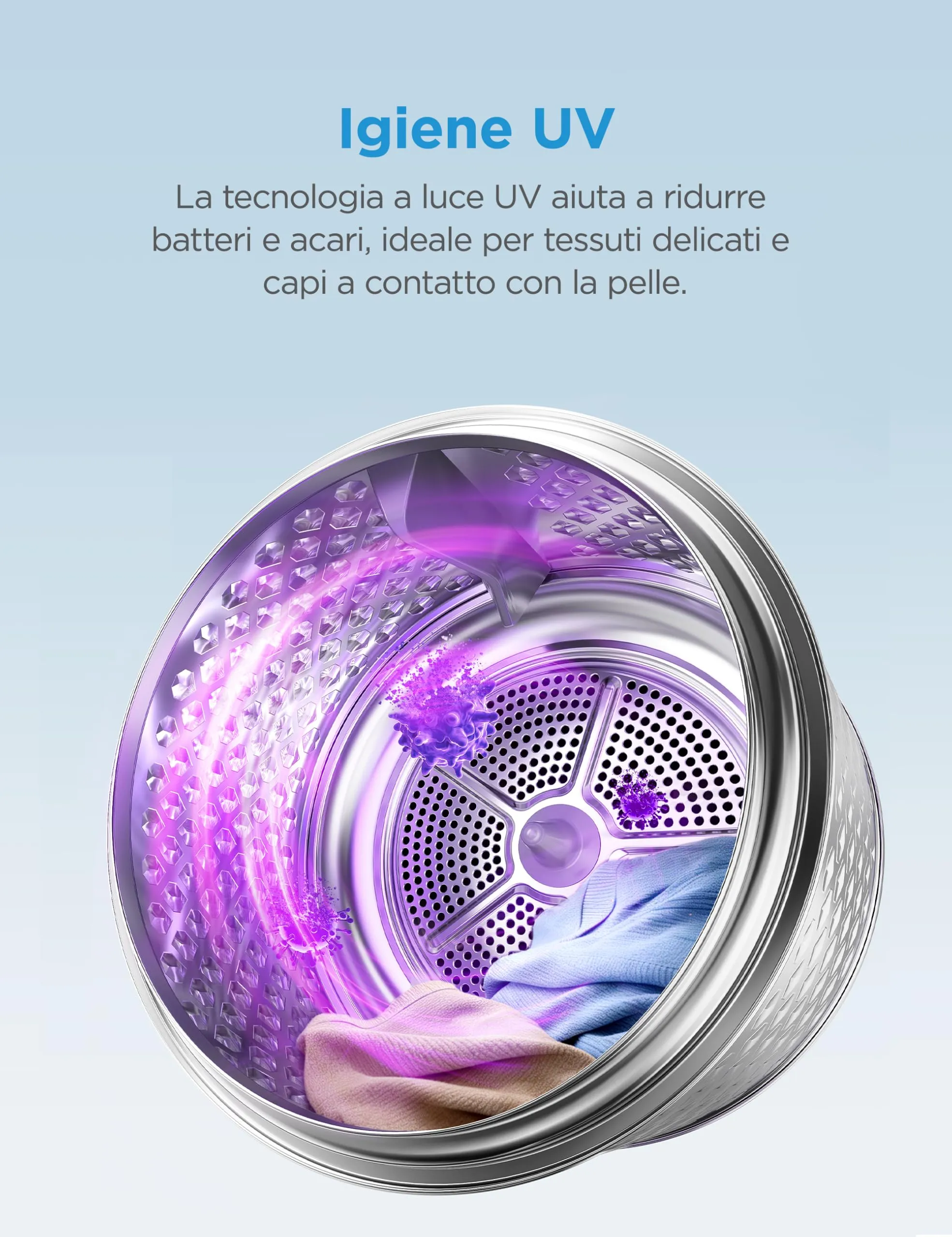 Midea Serie V5 Asciugatrice Pompa di Calore 9 kg MDV5EH90WBC - immagine 5
