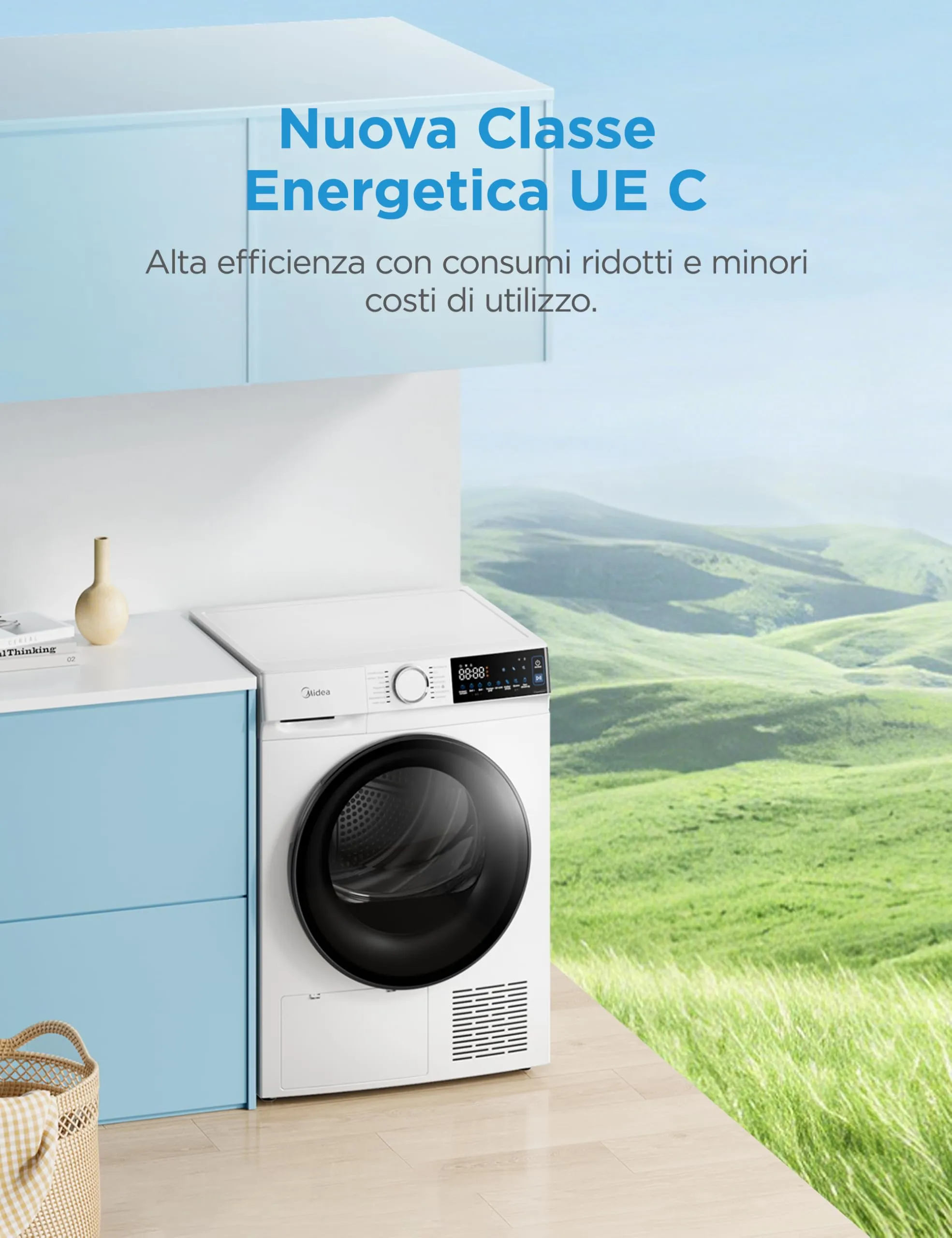 Midea Serie V5 Asciugatrice Pompa di Calore 9 kg MDV5EH90WBC - immagine 10