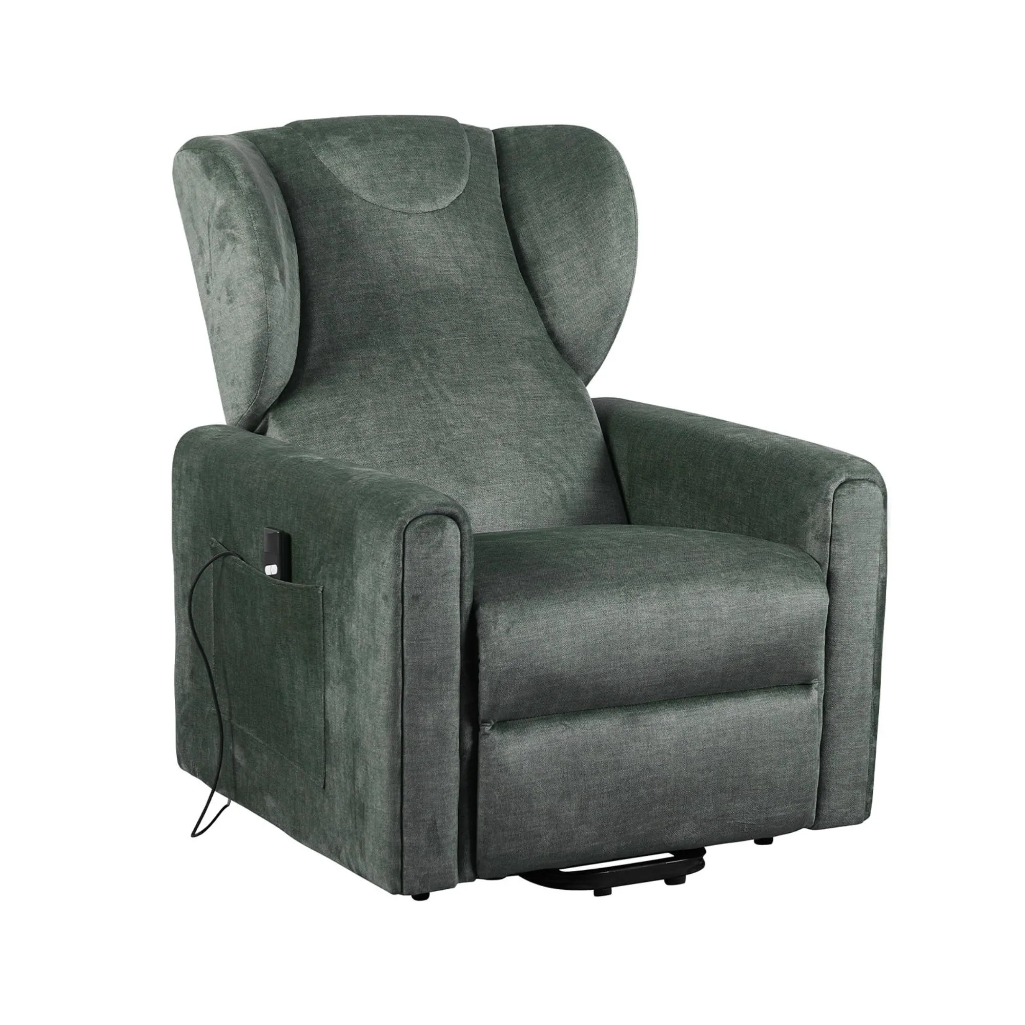 Poltrone Italia Barbara2 Large Poltrona Relax Elettrica Rinforzata, 2 Motori, Zero Gravity, Petrolio - immagine 1