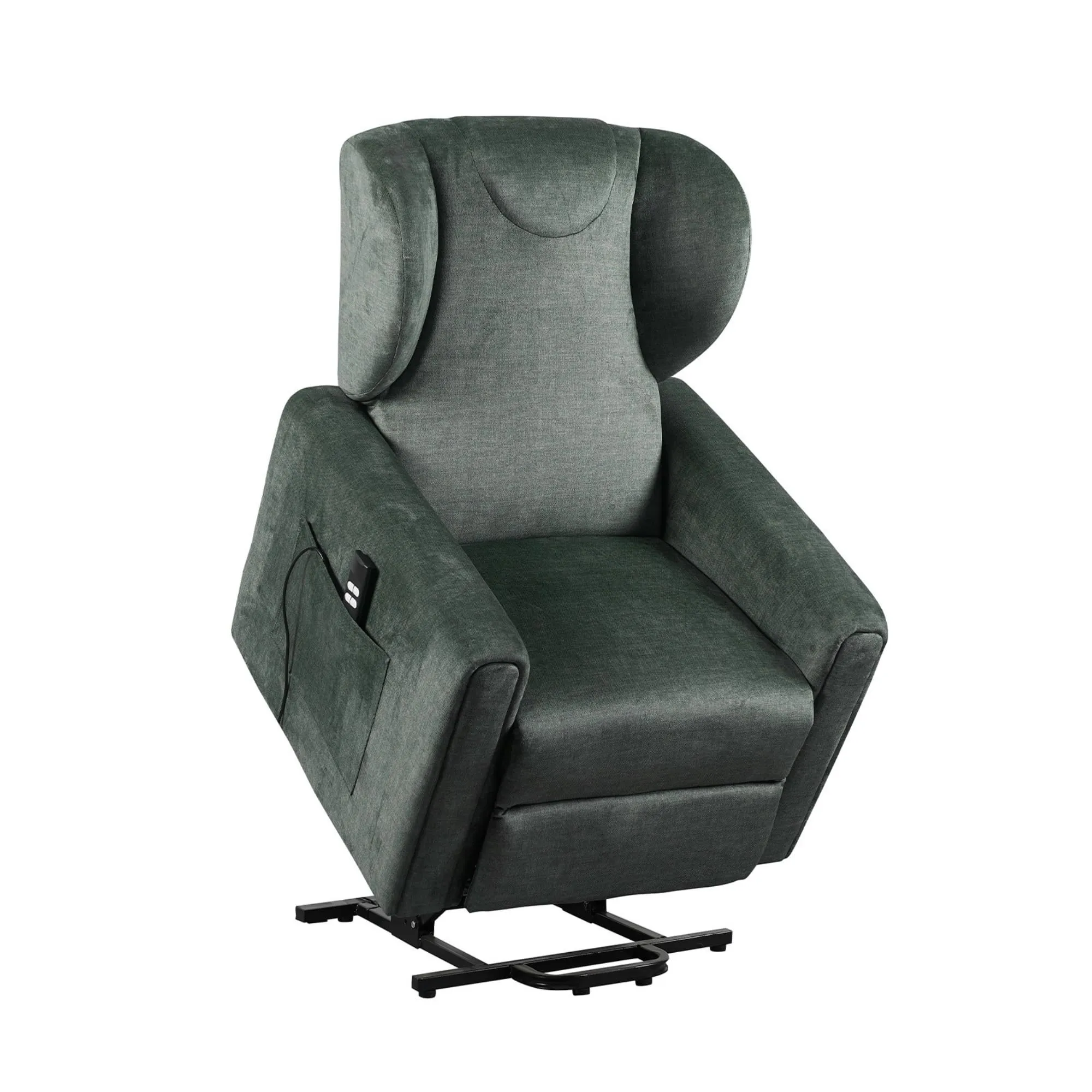 Poltrone Italia Barbara2 Large Poltrona Relax Elettrica Rinforzata, 2 Motori, Zero Gravity, Petrolio - immagine 2