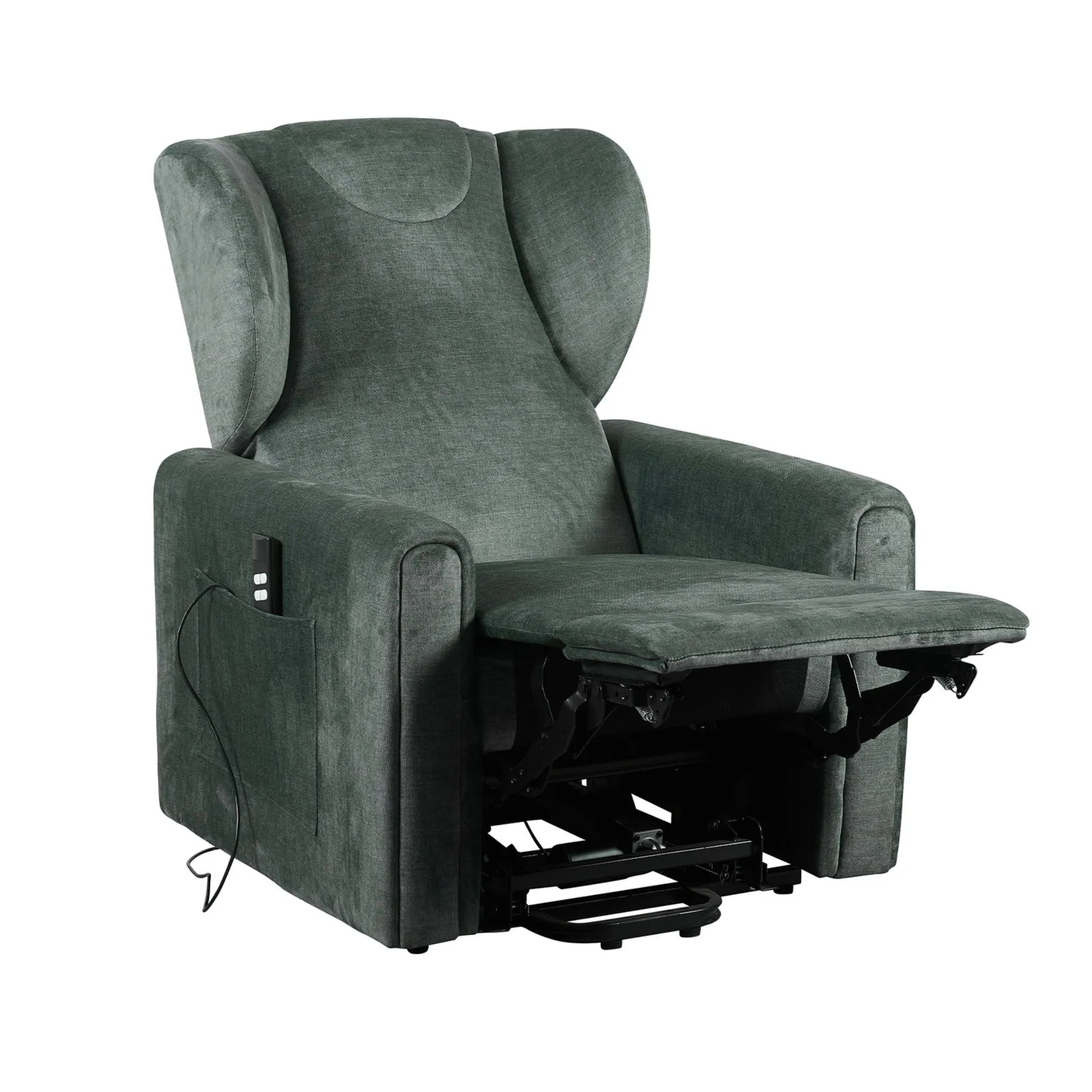 Poltrone Italia Barbara2 Large Poltrona Relax Elettrica Rinforzata, 2 Motori, Zero Gravity, Petrolio - immagine 3