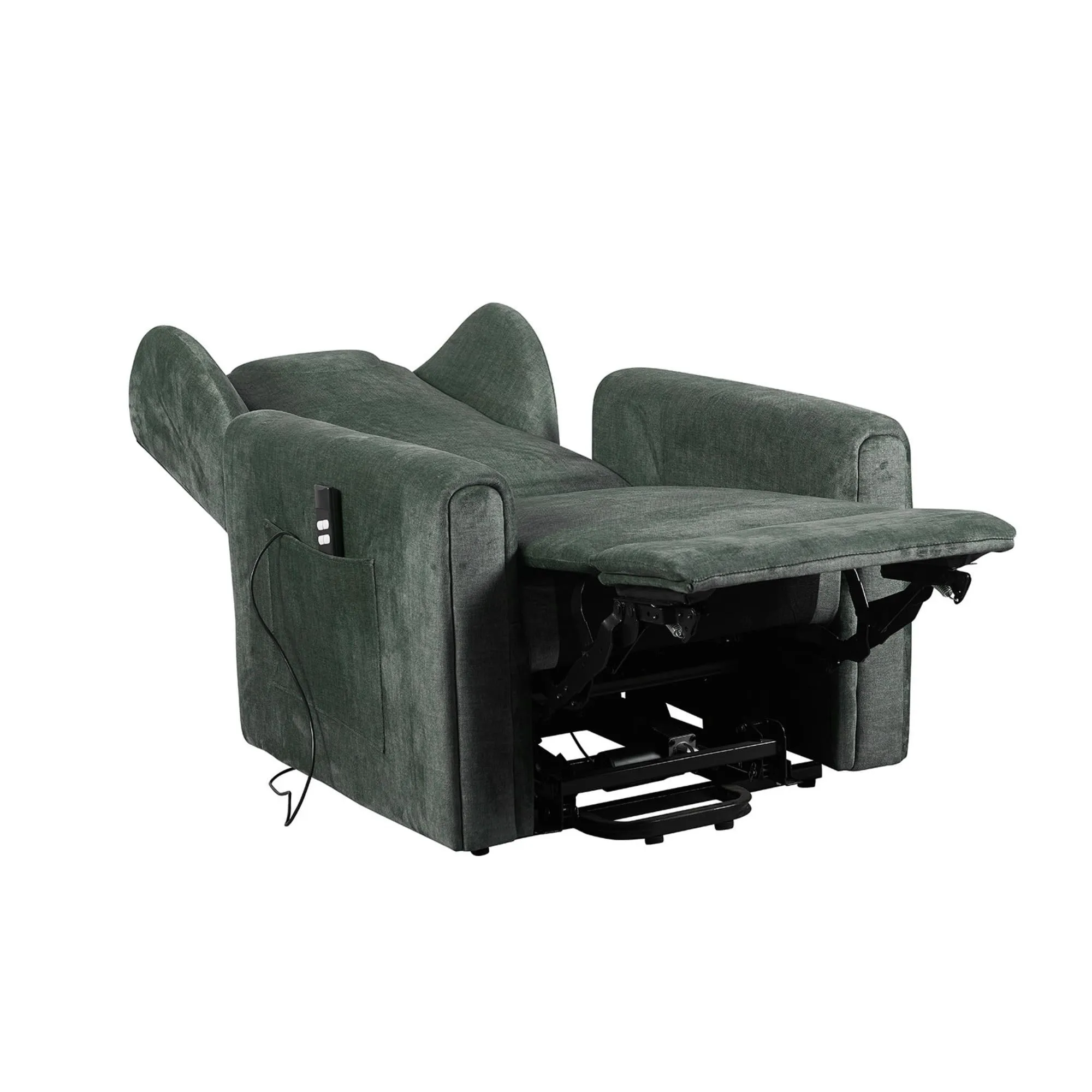 Poltrone Italia Barbara2 Large Poltrona Relax Elettrica Rinforzata, 2 Motori, Zero Gravity, Petrolio - immagine 4