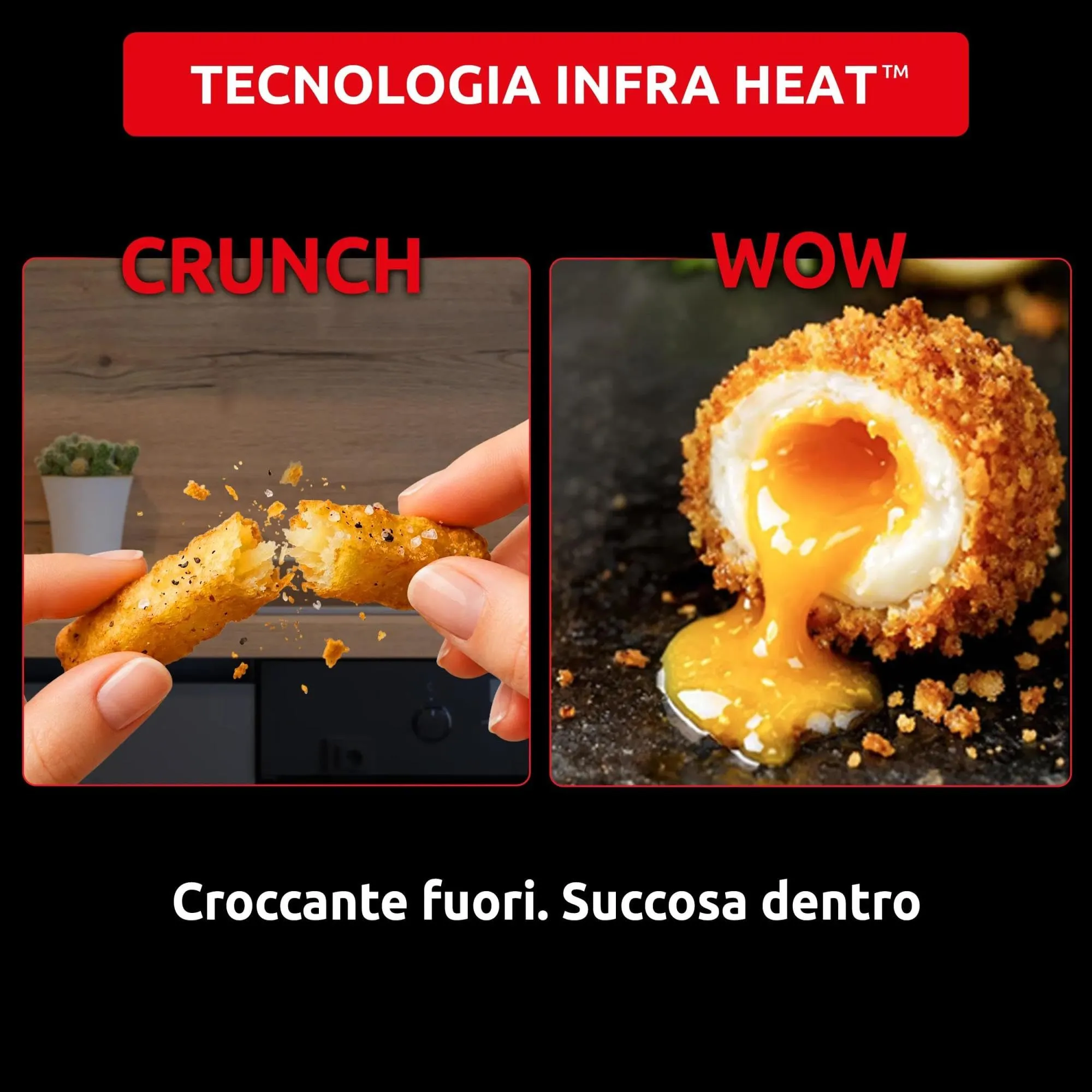 Moulinex Ever Fry XXL Air Fryer 1.2kg, Nero, EZ4218 - immagine 3