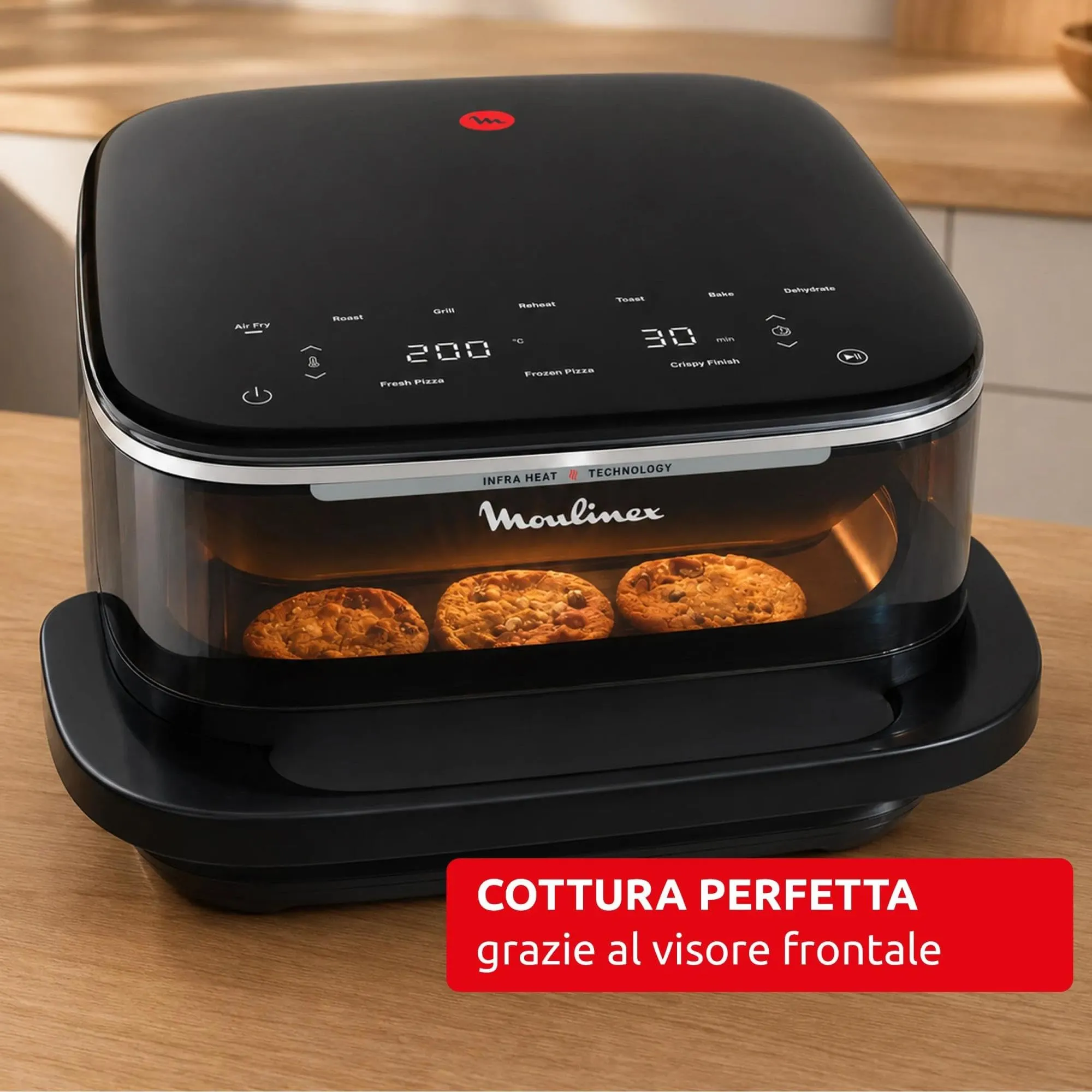 Moulinex Ever Fry XXL Air Fryer 1.2kg, Nero, EZ4218 - immagine 5