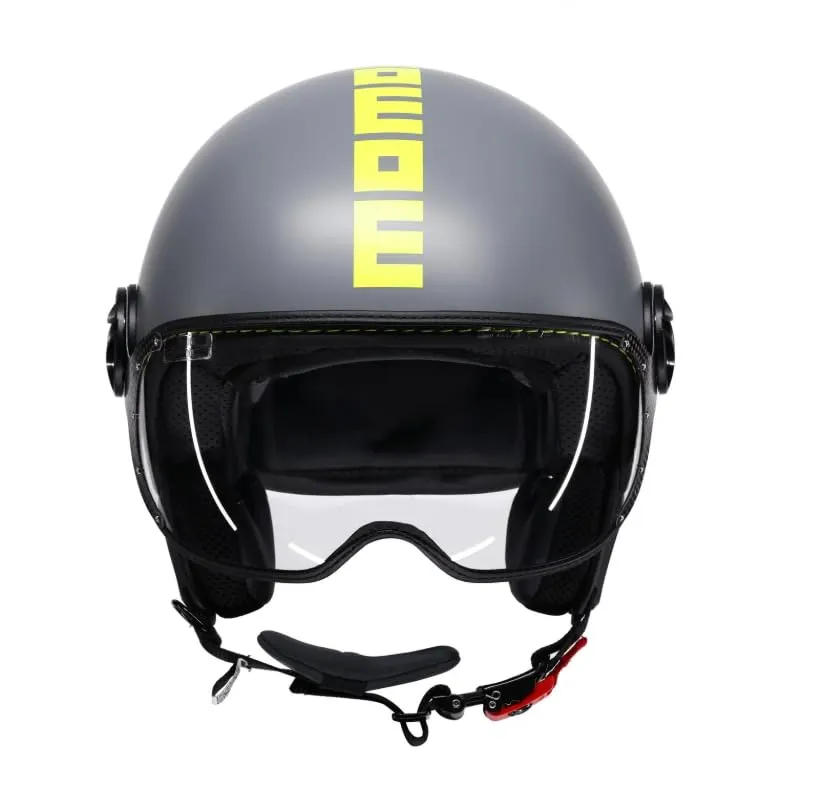 MOMO Design FGTR Classic E2206, Grigio Opaco Fluo/Giallo Fluo, XL - immagine 1