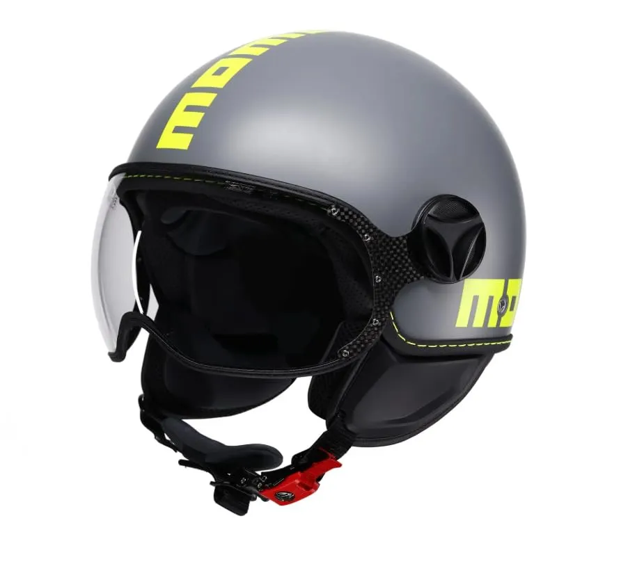 MOMO Design FGTR Classic E2206, Grigio Opaco Fluo/Giallo Fluo, XL - immagine 2