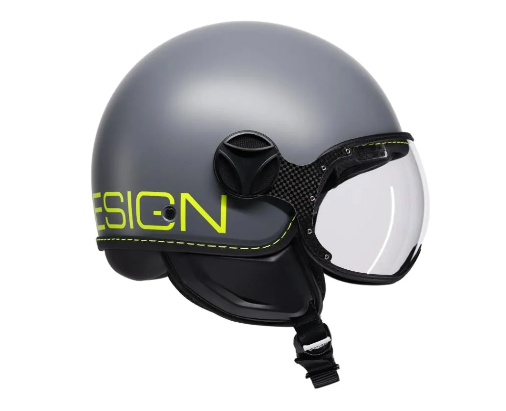 MOMO Design FGTR Classic E2206, Grigio Opaco Fluo/Giallo Fluo, XL - immagine 4