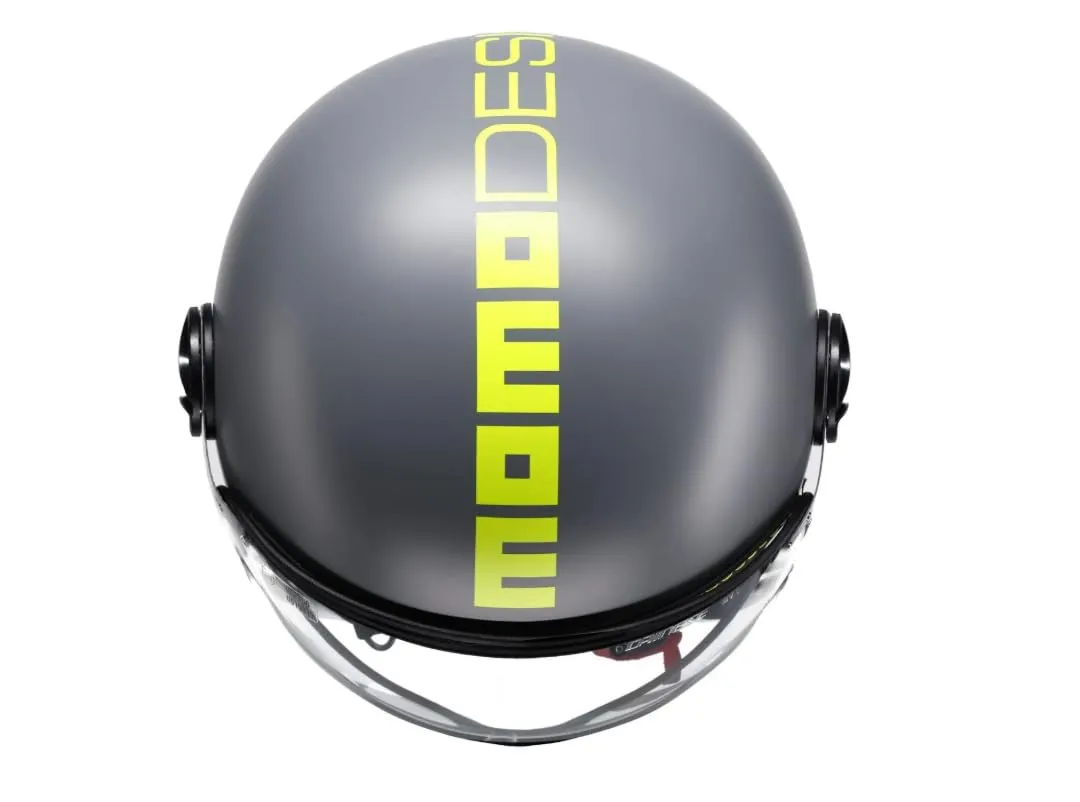 MOMO Design FGTR Classic E2206, Grigio Opaco Fluo/Giallo Fluo, XL - immagine 6