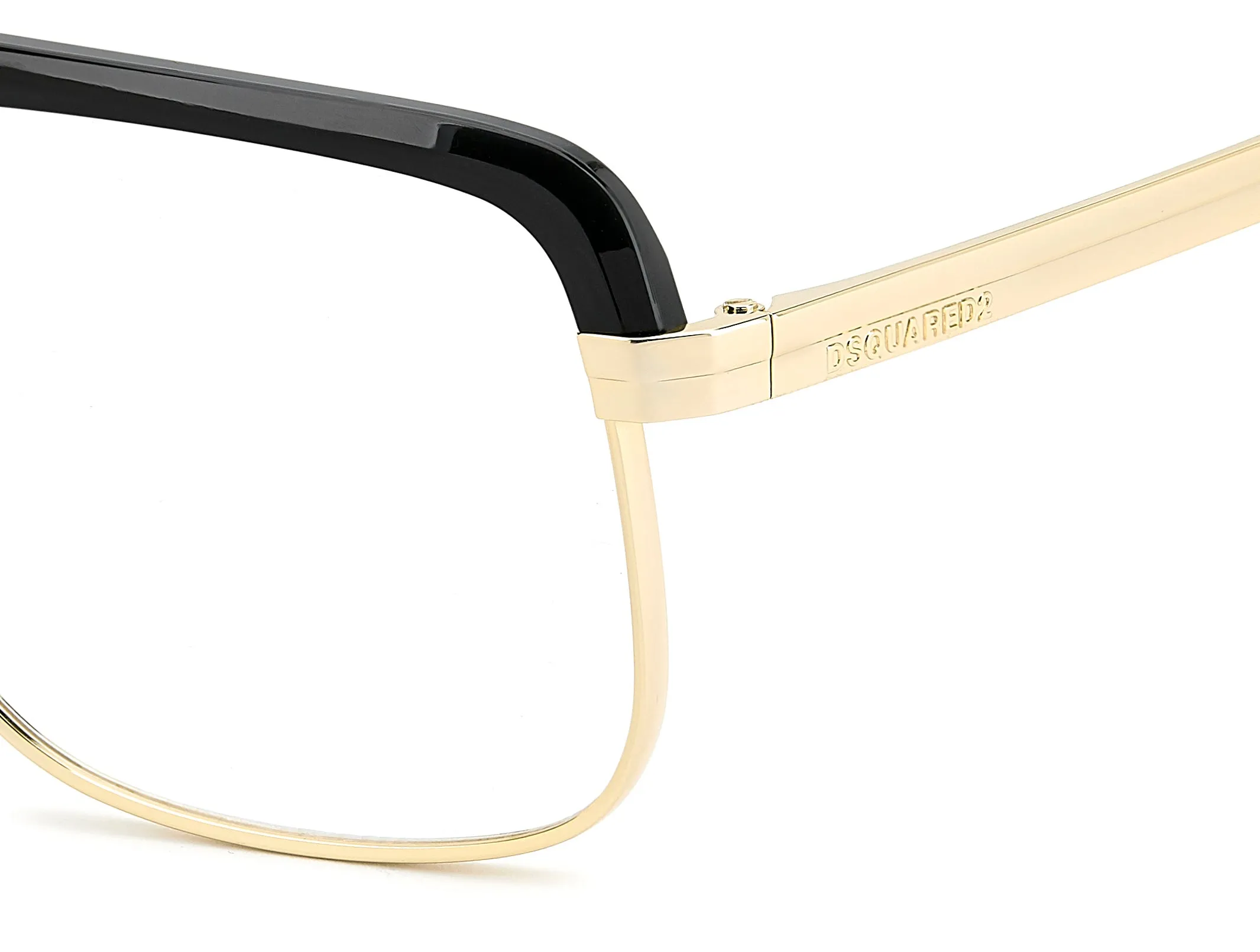 Dsquared2 D2 0215 Black Gold 60/15/139.8 Men's Frames - immagine 3