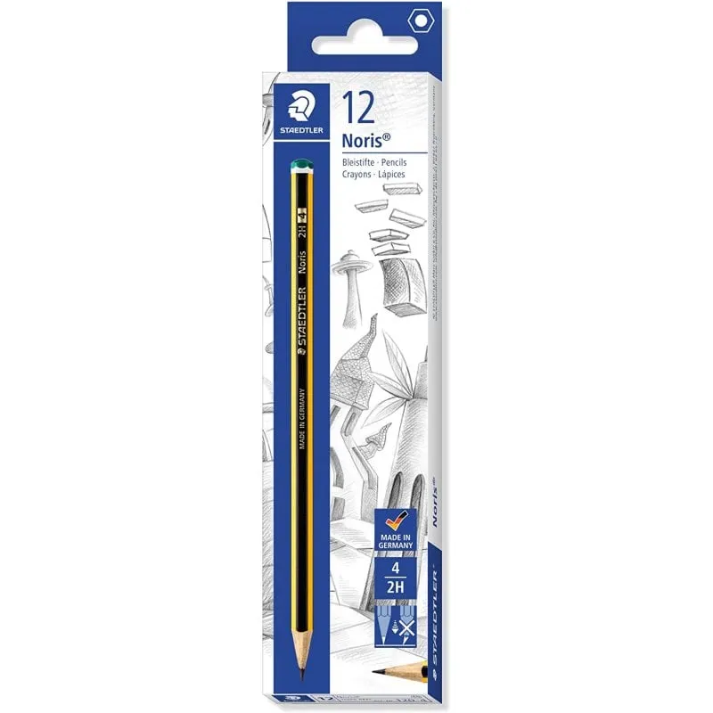 Staedtler Noris Matite 2H, 120-4, confezione da 12 - immagine 1