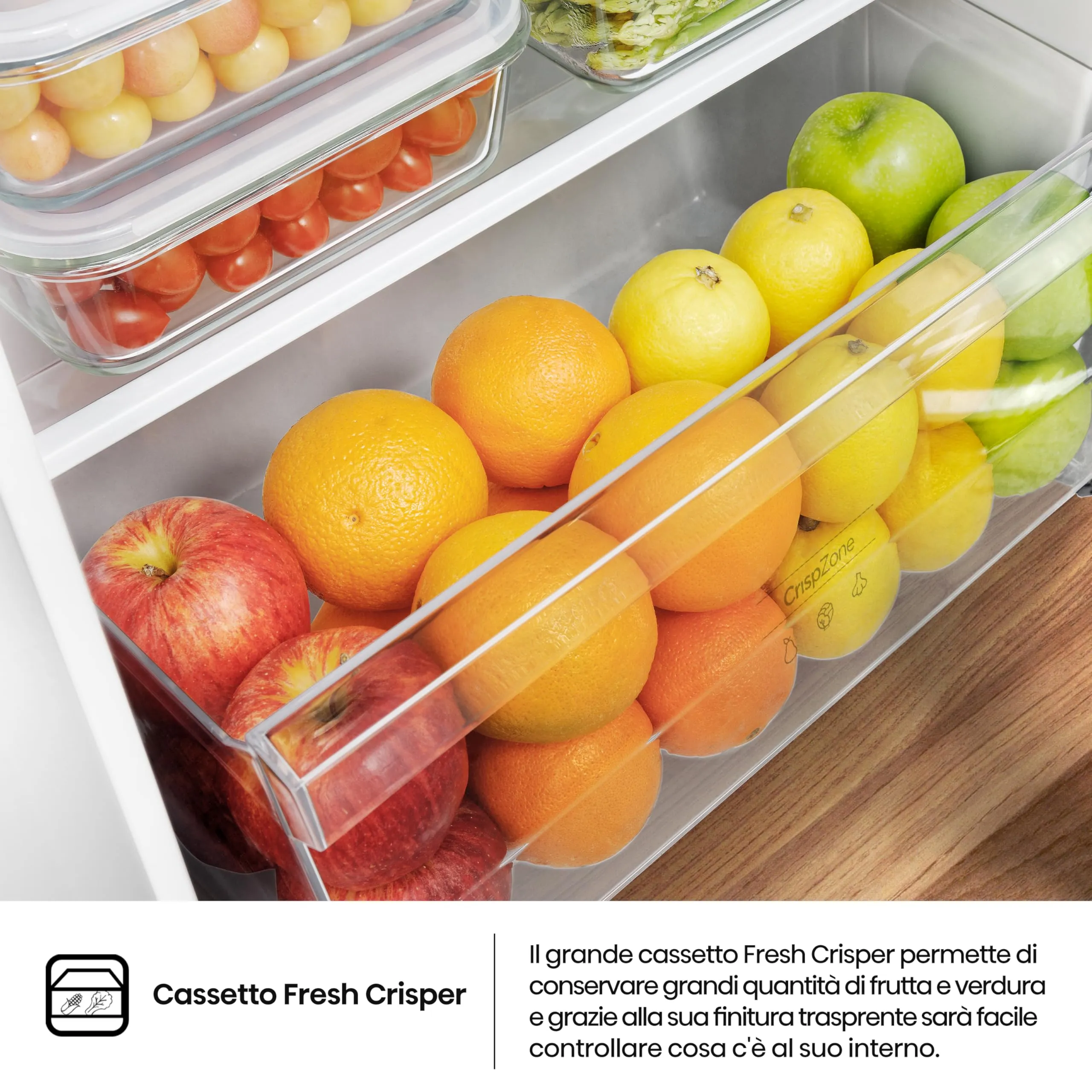 Hisense RI1P205NEWE Frigorifero Combinato Incasso 205 Litri, Classe E, Bianco - immagine 6