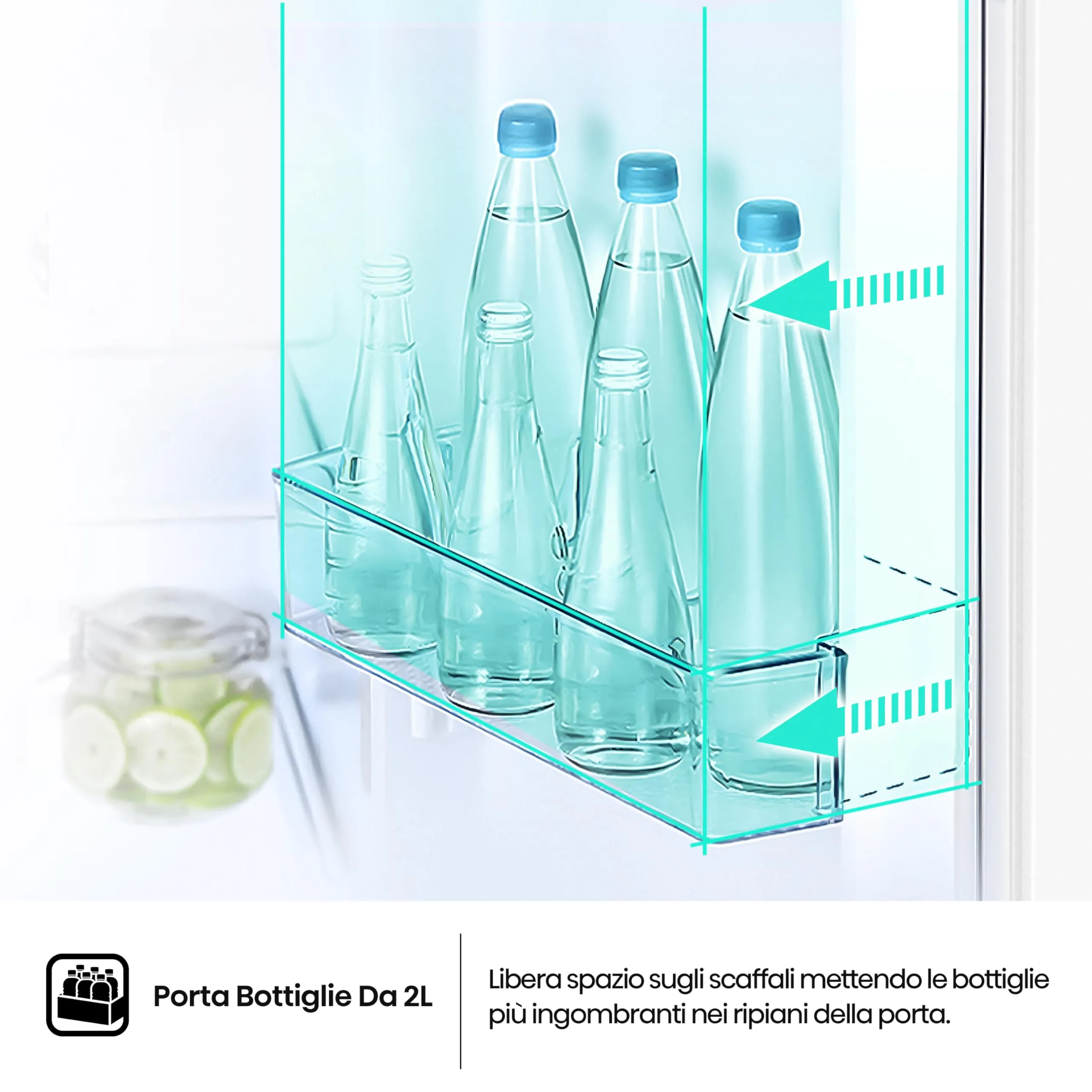 Hisense RI1P205NEWE Frigorifero Combinato Incasso 205 Litri, Classe E, Bianco - immagine 7