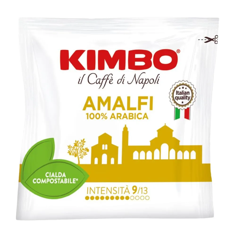 Kimbo Amalfi 100% Arabica Compostable ESE Coffee Pods, 50 Count - immagine 2