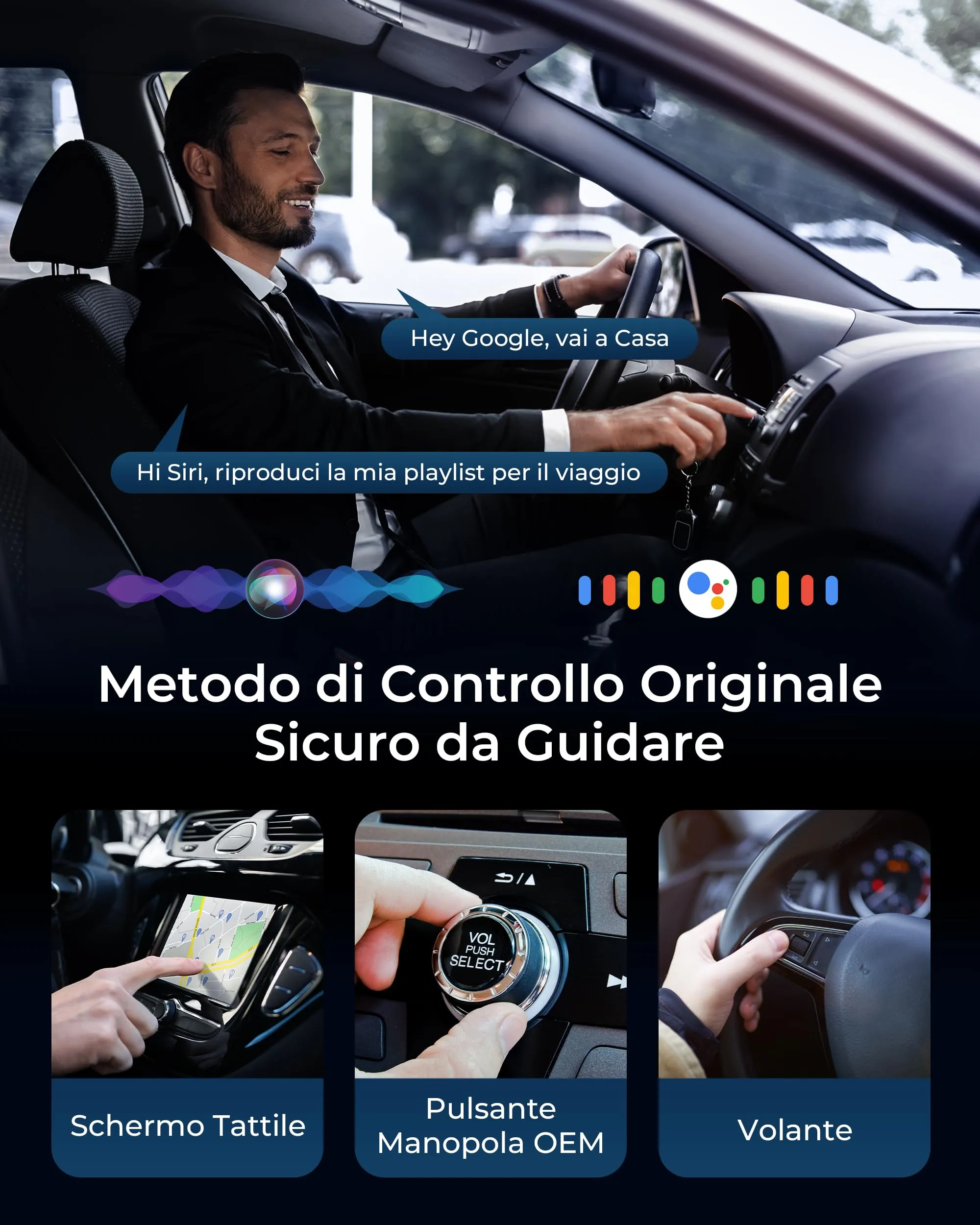 WityEye Adattatore CarPlay e Android Auto Wireless 2 in 1 - immagine 6