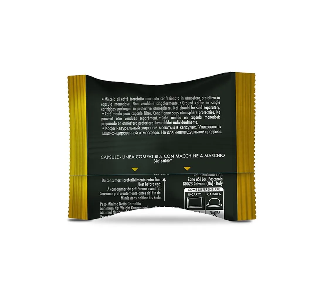 Caffè Borbone Miscela Oro - 100 Capsule Compatibili Bialetti - immagine 3