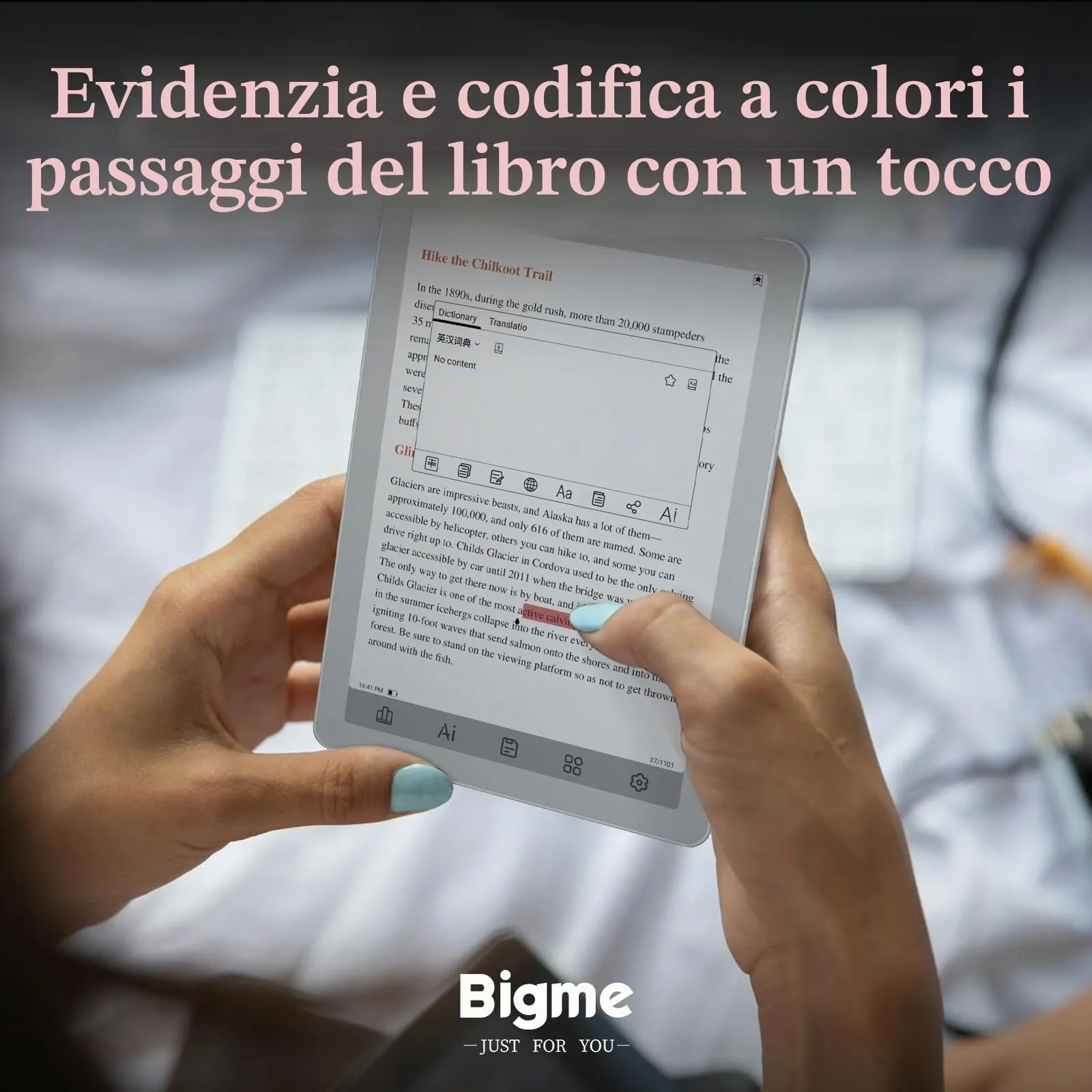 Bigme B6 E-Reader, 15.2 cm Color E-Ink, 2 GB + 32 GB - immagine 6