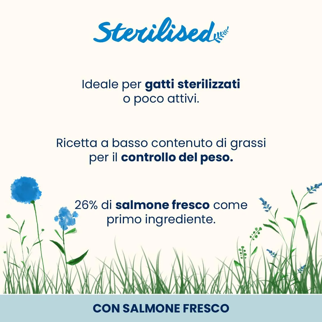 Almo Nature Sterilised Crocchette Gatto con Salmone Fresco, 2kg - immagine 2