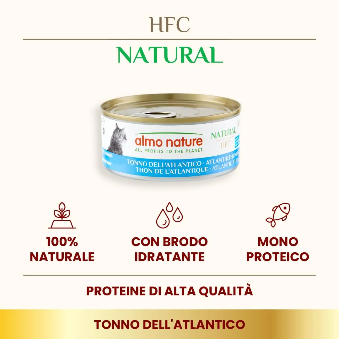 Almo Nature HFC Natural con Tonno dell'Atlantico per Gatto, 150 g - immagine 2