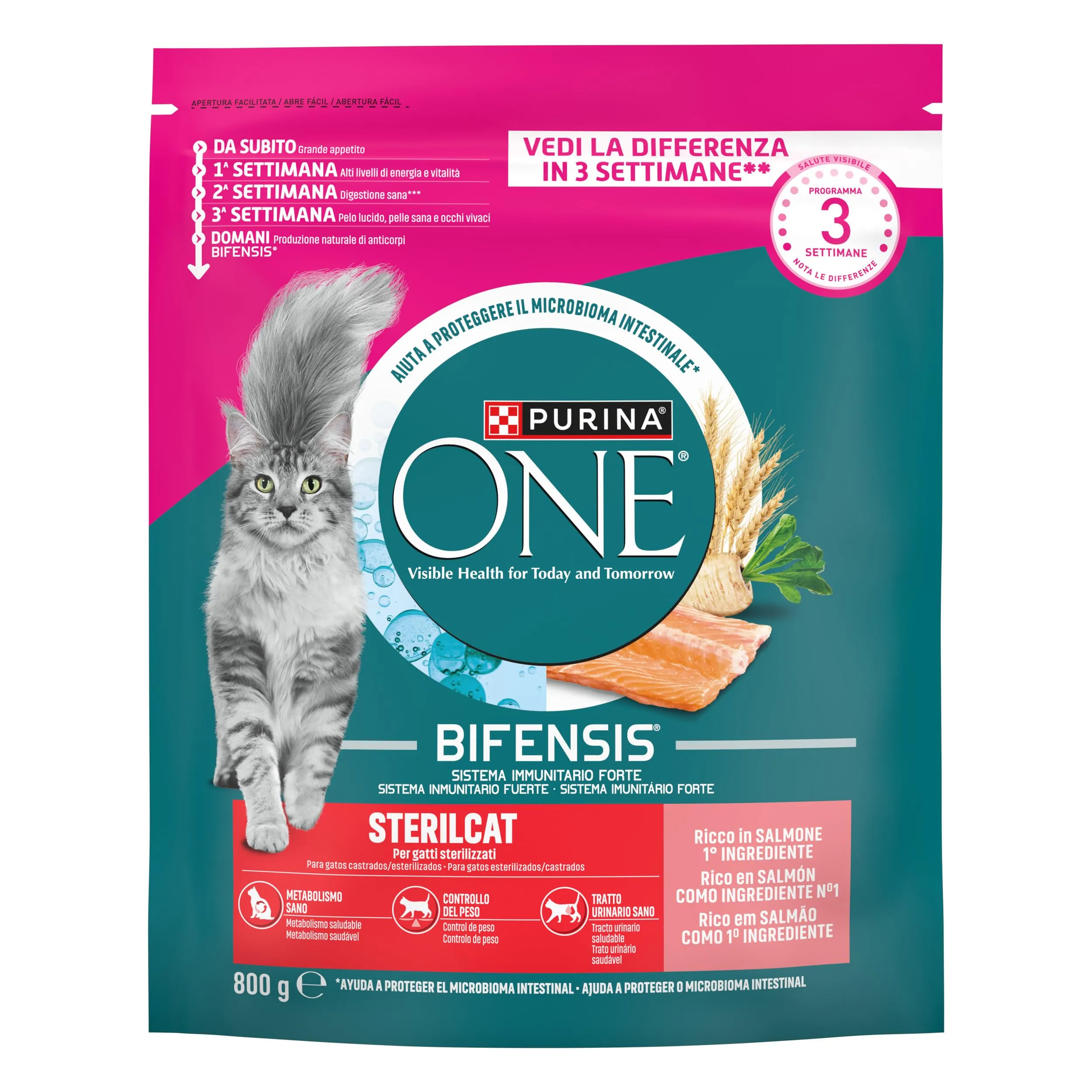 Purina One Bifensis Sterilcat Crocchette Gatti Adulti, 8 x 800g - immagine 2