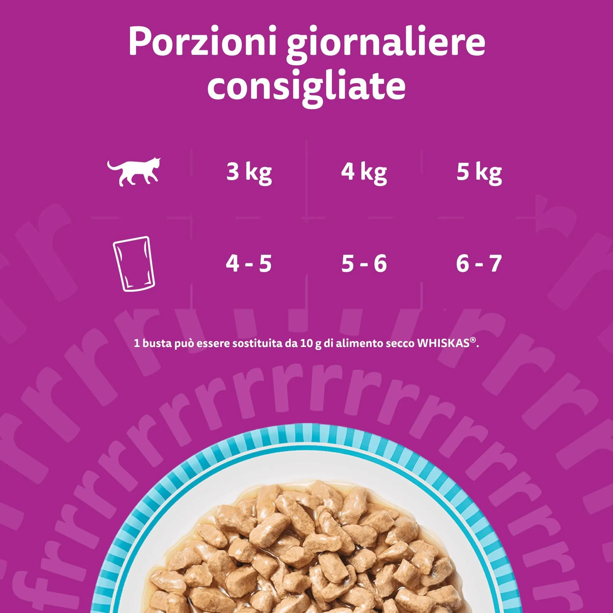 Whiskas Pranzetti Selezione di Pesce Adulto 1+, Cibo Umido per Gatto, 72 x 50g - immagine 6