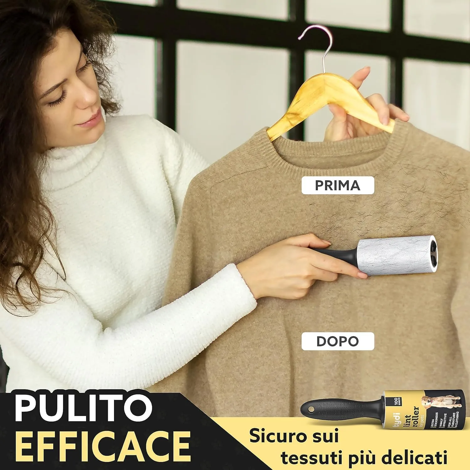 Tydi Ricarica Rullo Levapelucchi 600 Fogli (6 Ricariche da 100 Fogli) - immagine 7