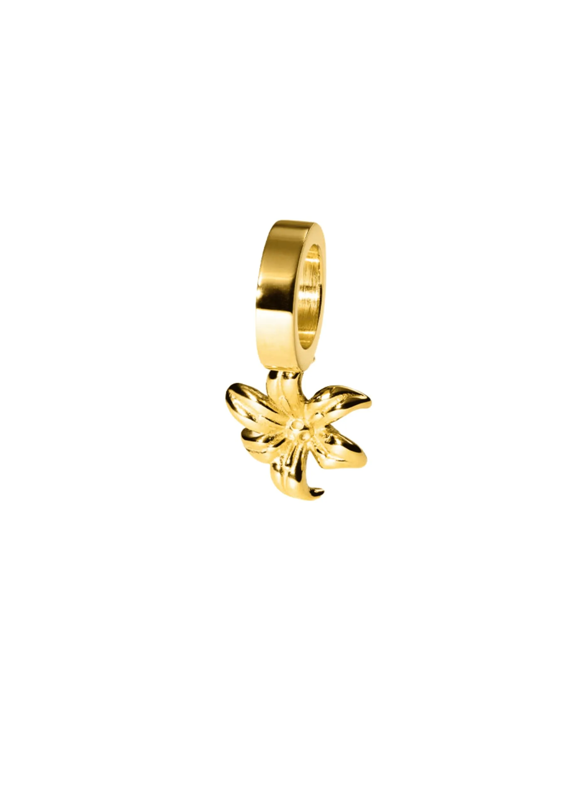 Purelei Birth Flower Charm Lily, Gold Plated Stainless Steel, May - immagine 1