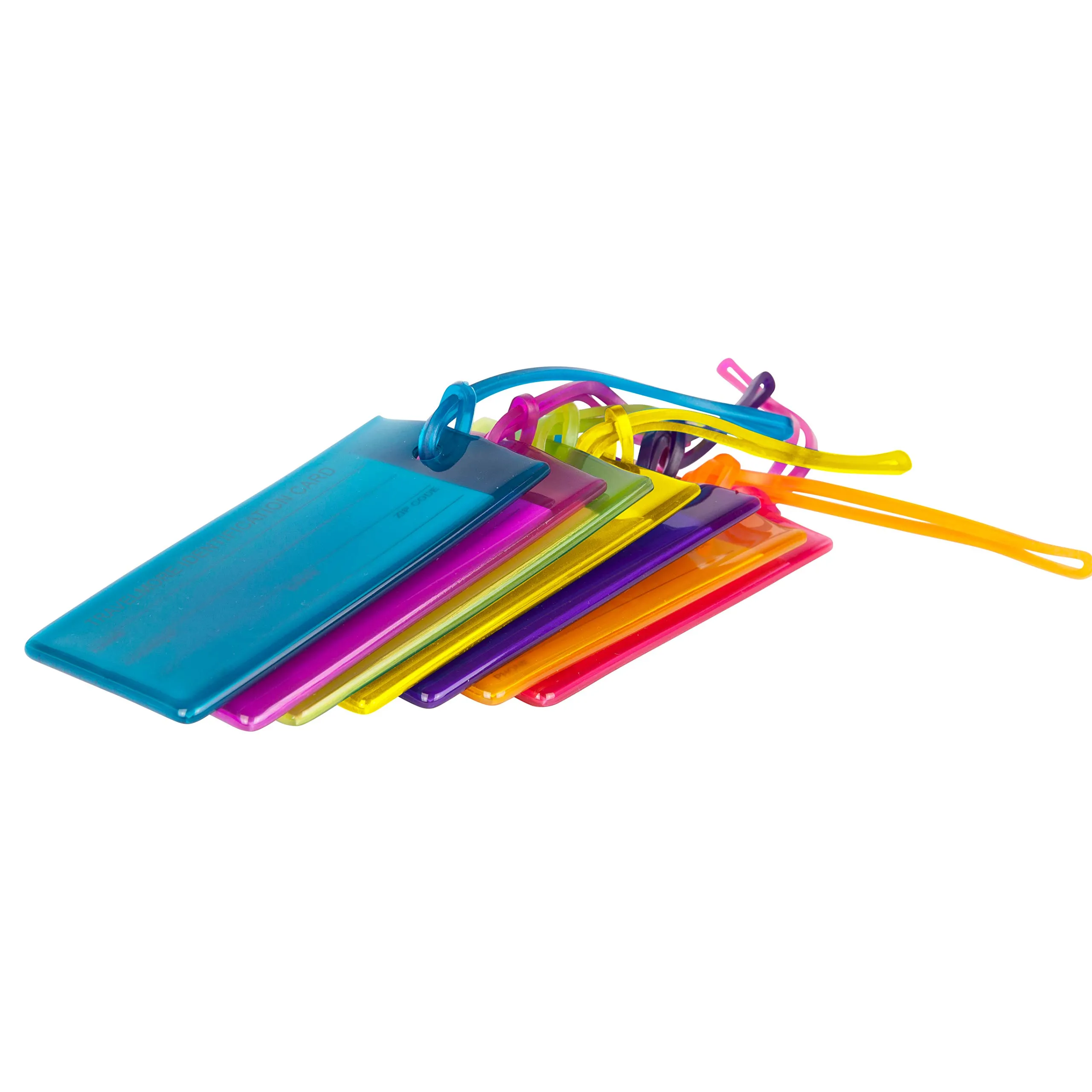 TravelMore Etichette per Bagaglio in PVC, Colori Assortiti, Confezione da 7 - immagine 7