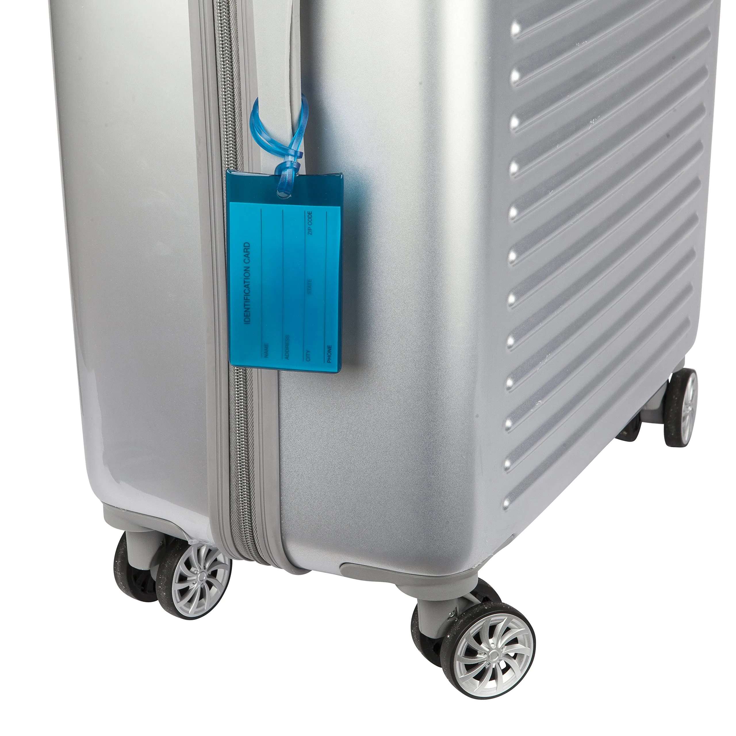 TravelMore Etichette per Valigie e Bagagli in PVC, Blu, Confezione da 7 - immagine 5