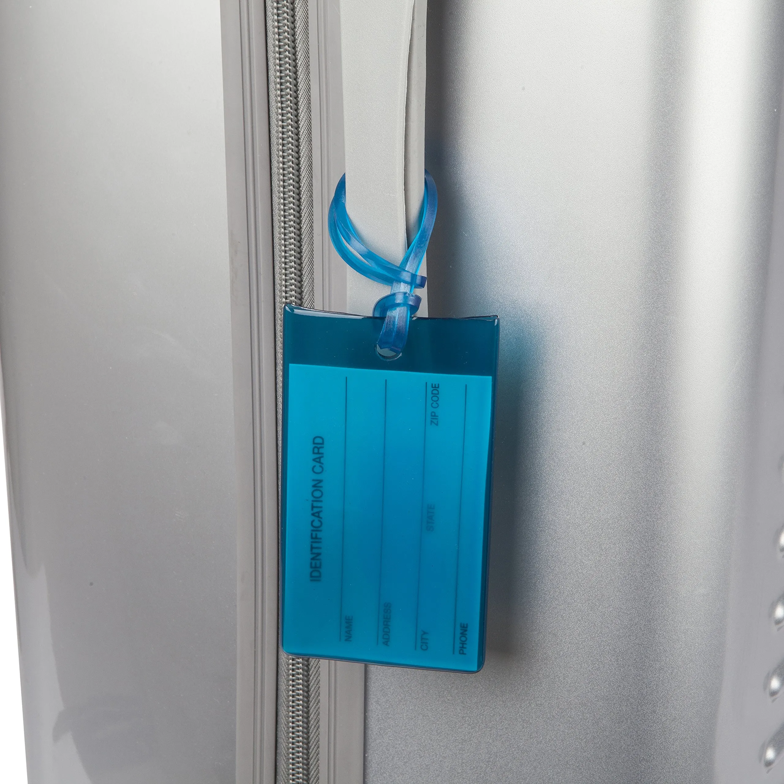 TravelMore Etichette per Valigie e Bagagli in PVC, Blu, Confezione da 7 - immagine 6